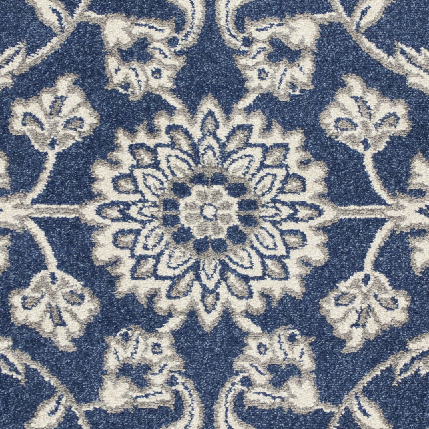 3' X 5' Denim Uv Treated Polypropylene Area Rug
