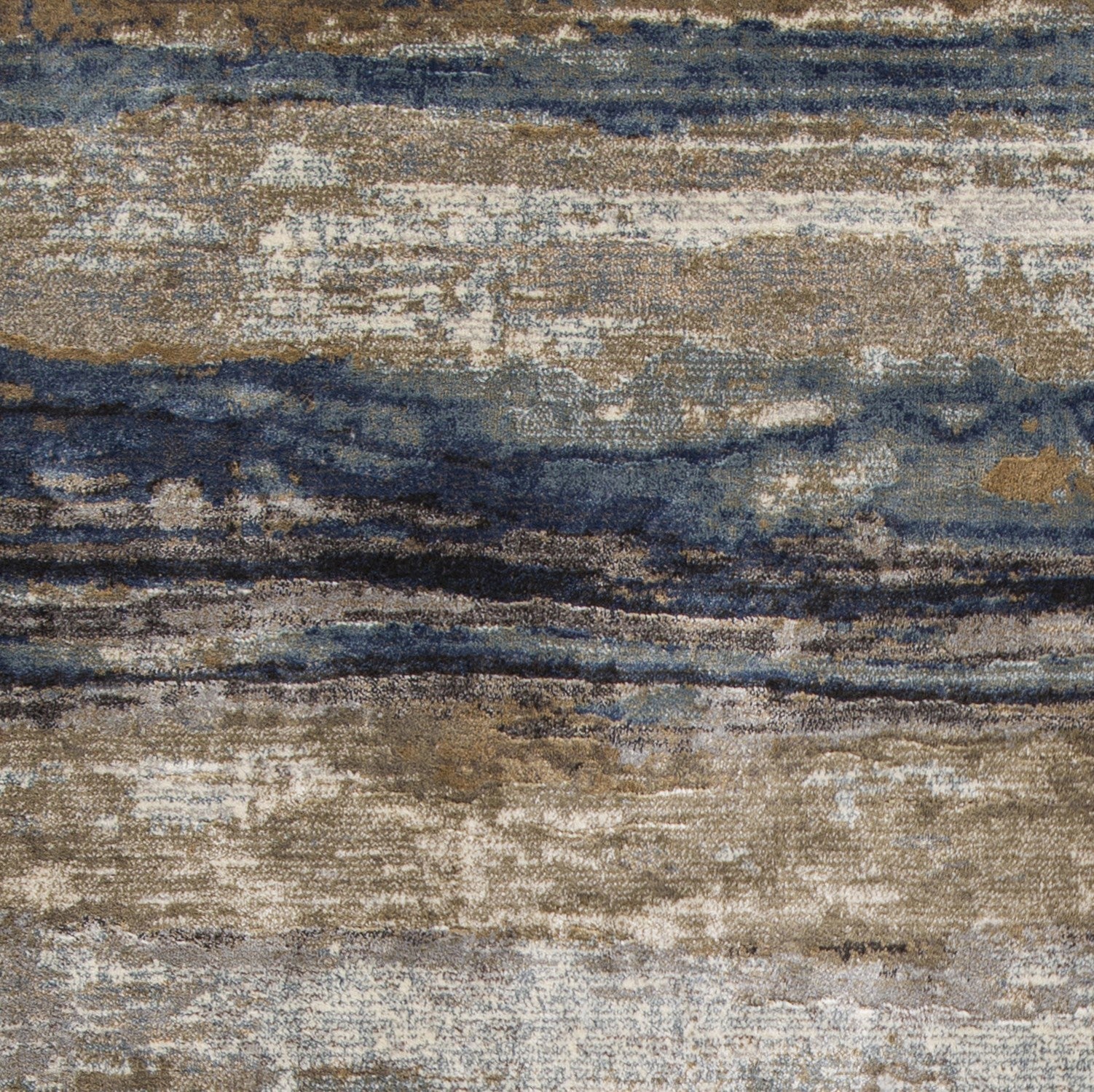 2' X 3' Viscose Ivory Or Blue Accent Rug
