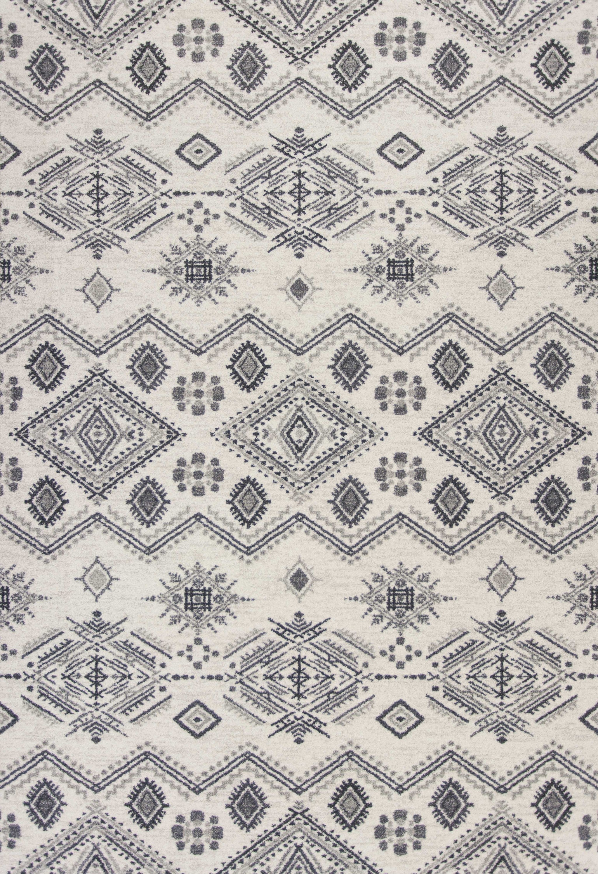 2' X 4' Polypropylene Ivory Or Grey Area Rug