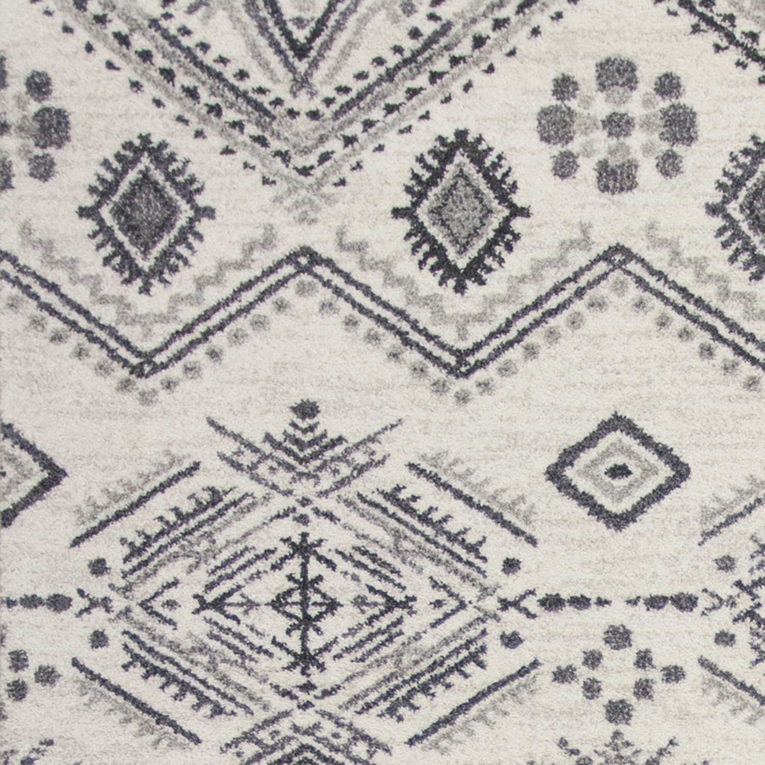 2' X 4' Polypropylene Ivory Or Grey Area Rug