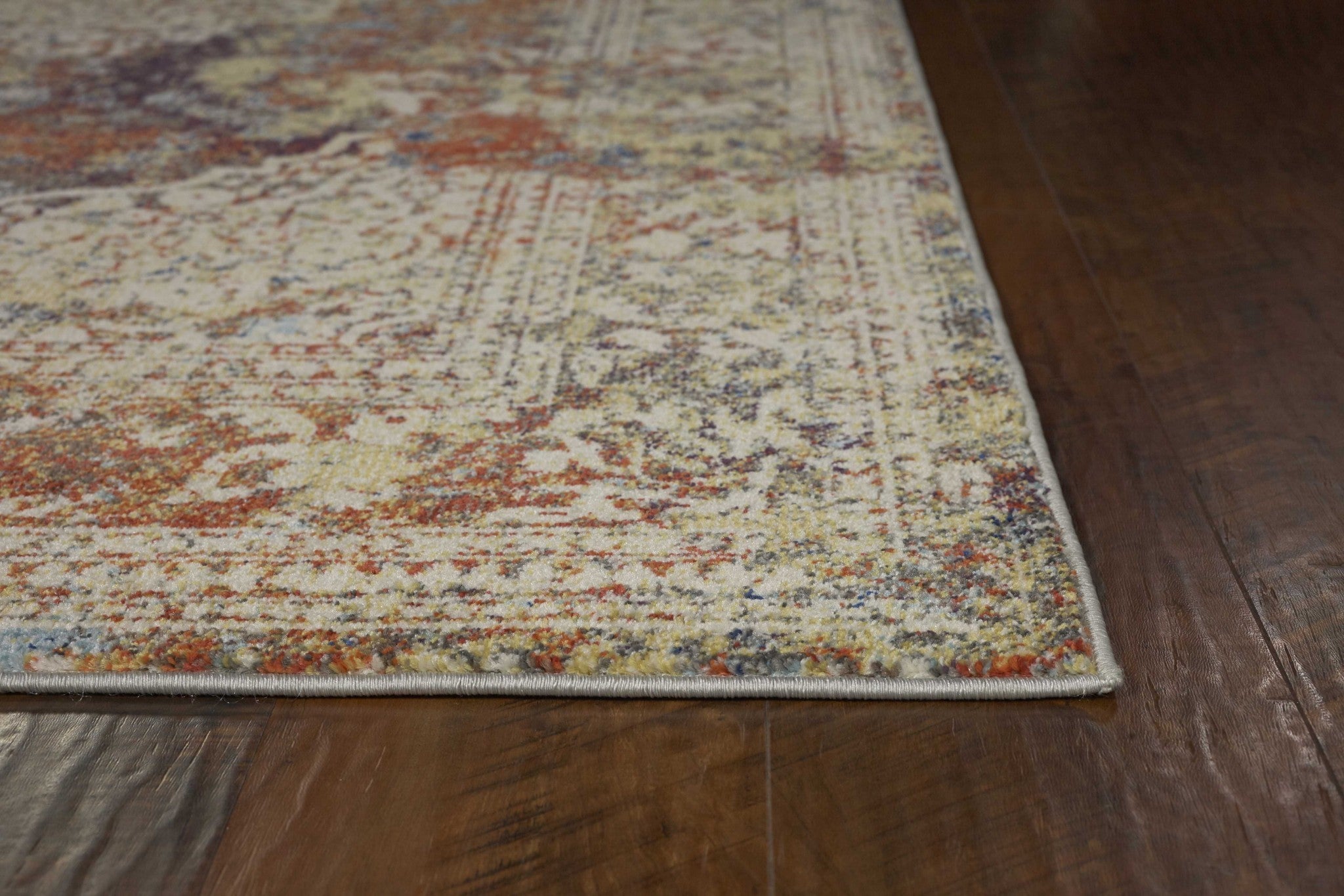 3' X 5' Multi Color Bordered Area Rug
