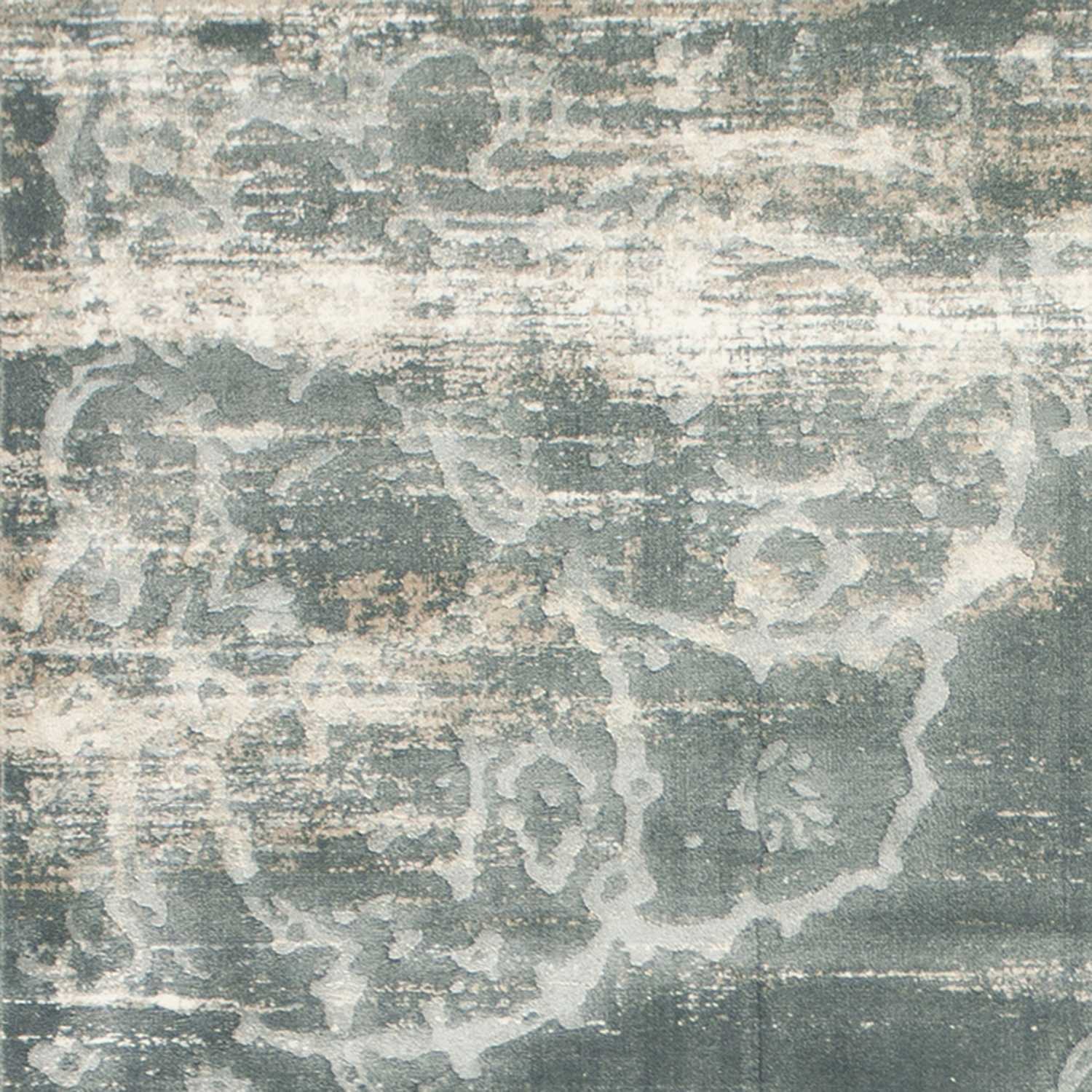 3' X 5' Slate Blue Medallion Area Rug
