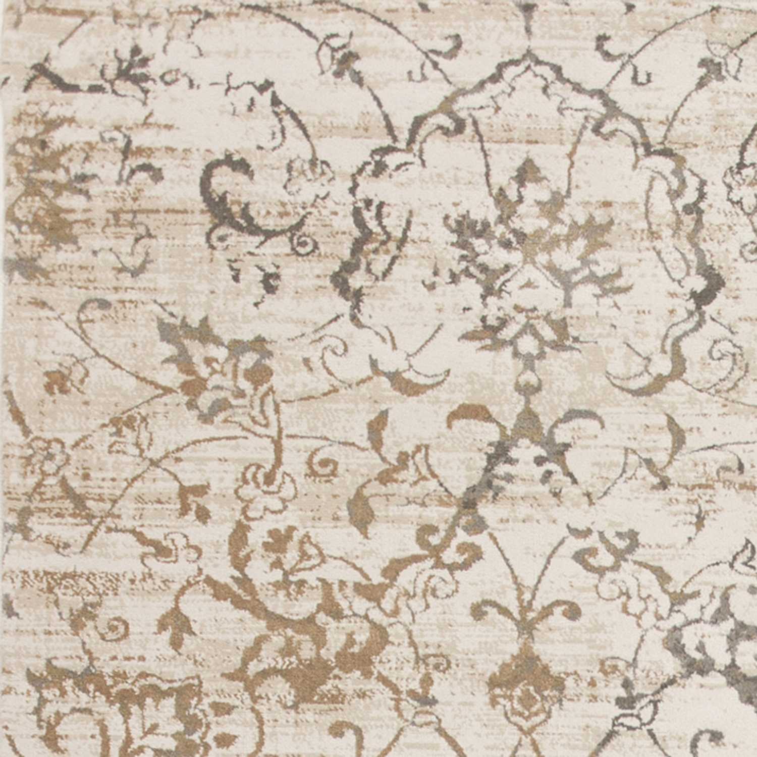 3' X 5' Beige Vintage Vines Area Rug