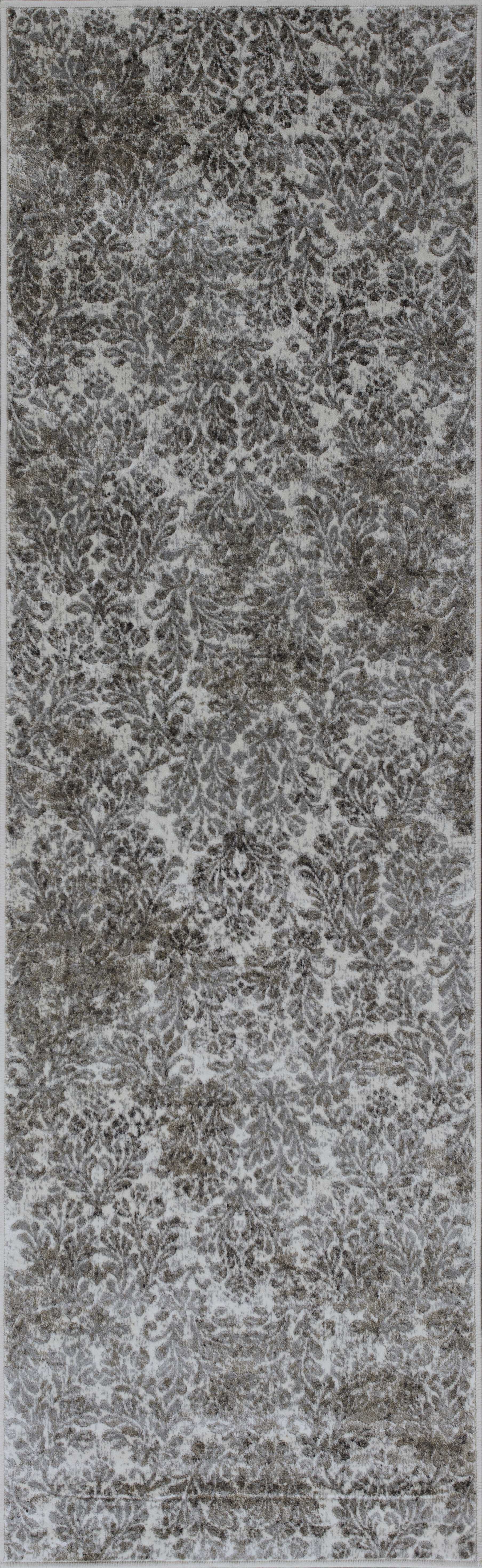 2' X 7' Ivory Or Sand Ancient Viscose Runner Rug
