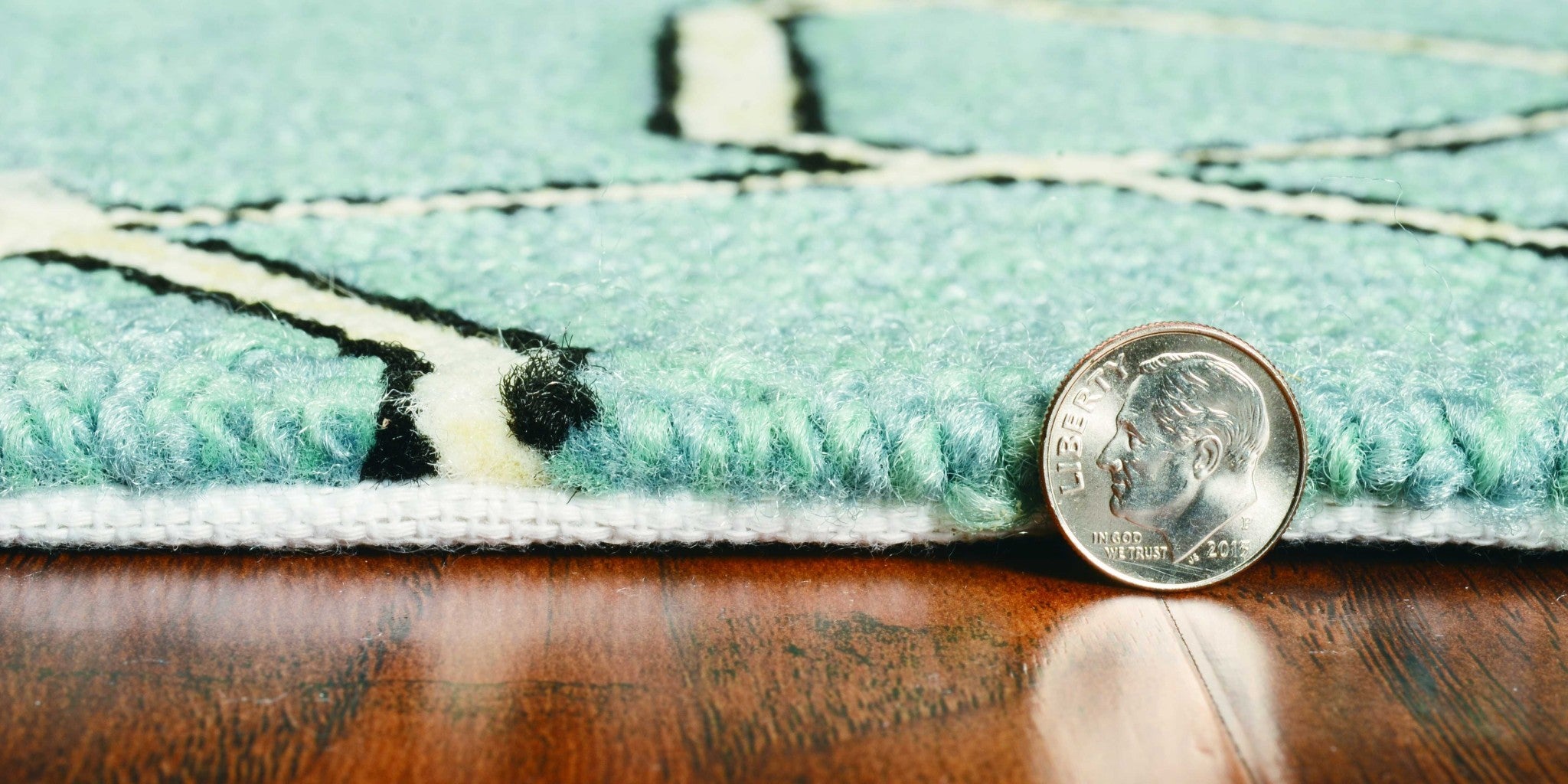 3' X 5' Spa Trellis And Diamond Uv Treated Area Rug