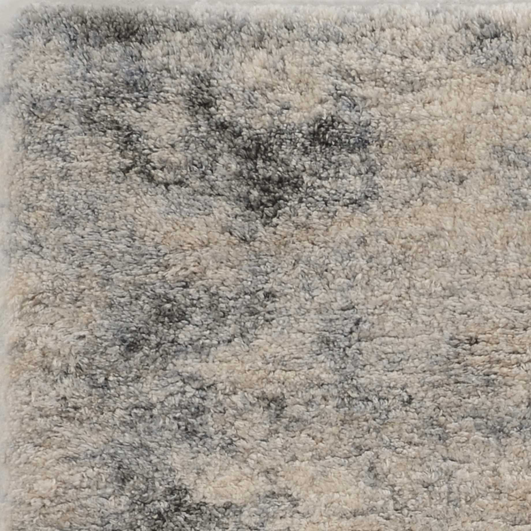 4'X6' Ivory Blue Machine Woven Abstract Indoor Area Rug