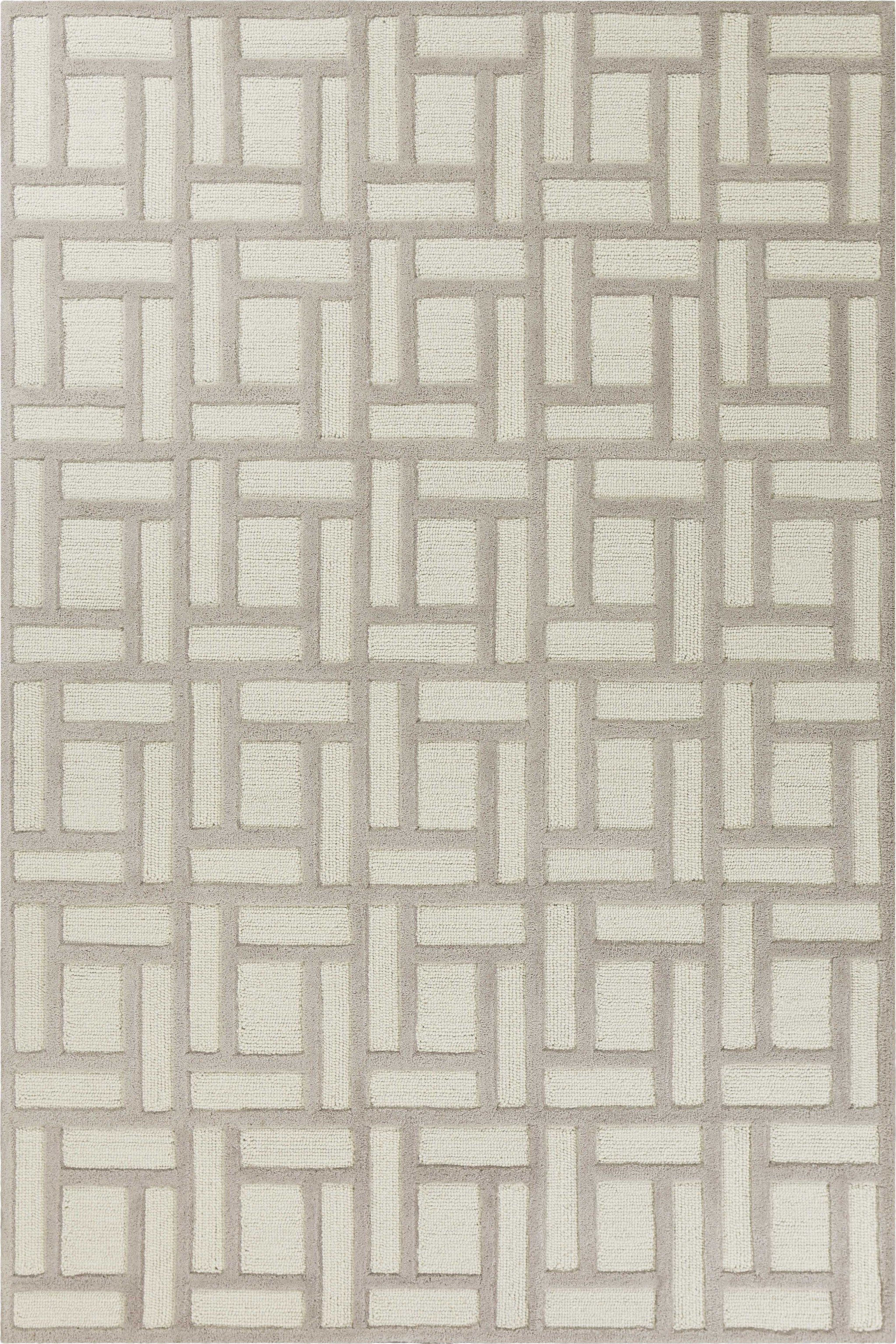 3'3 X 5'3 Wool Tan Ivory Area Rug