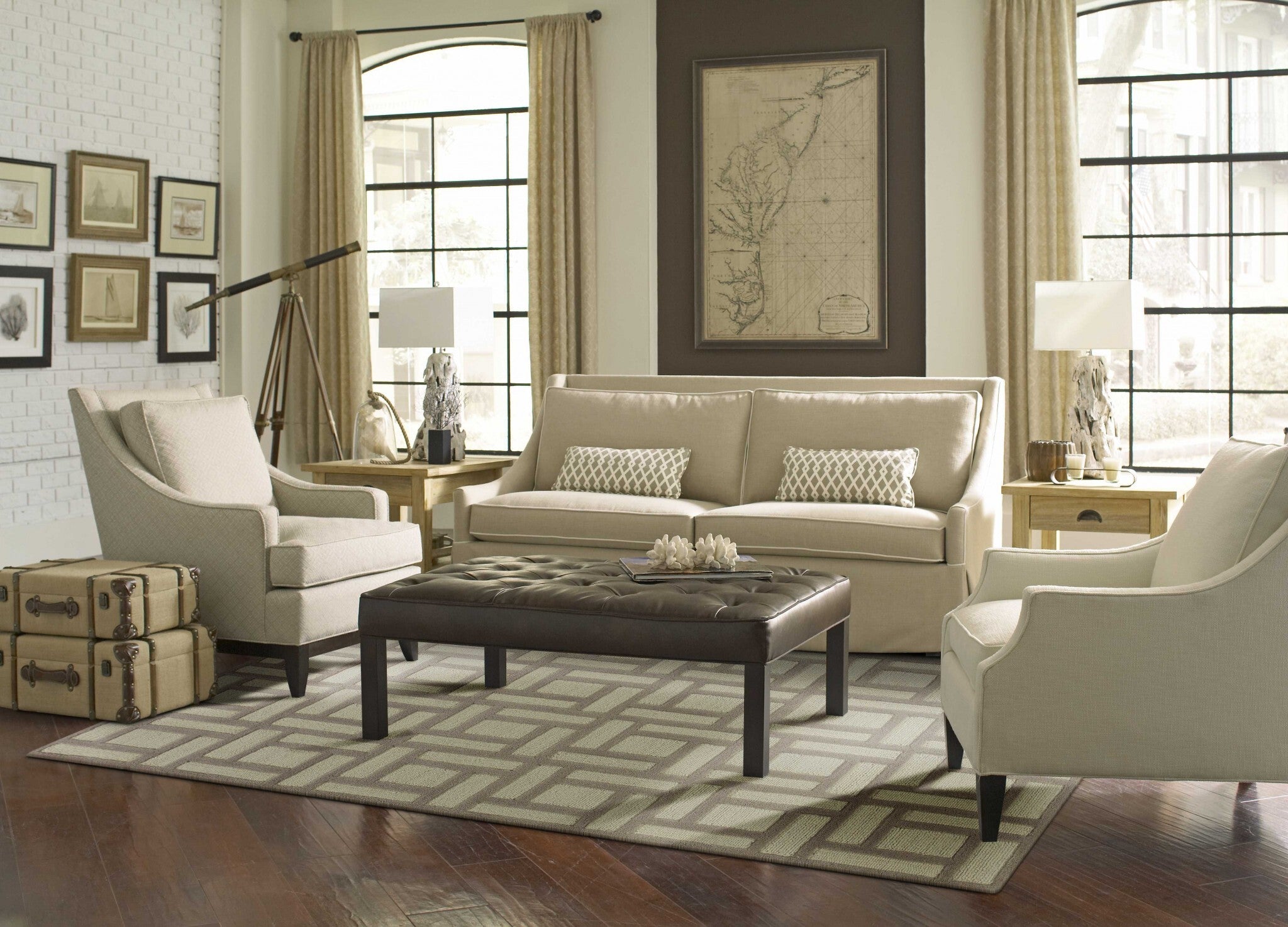 3'3 X 5'3 Wool Tan Ivory Area Rug
