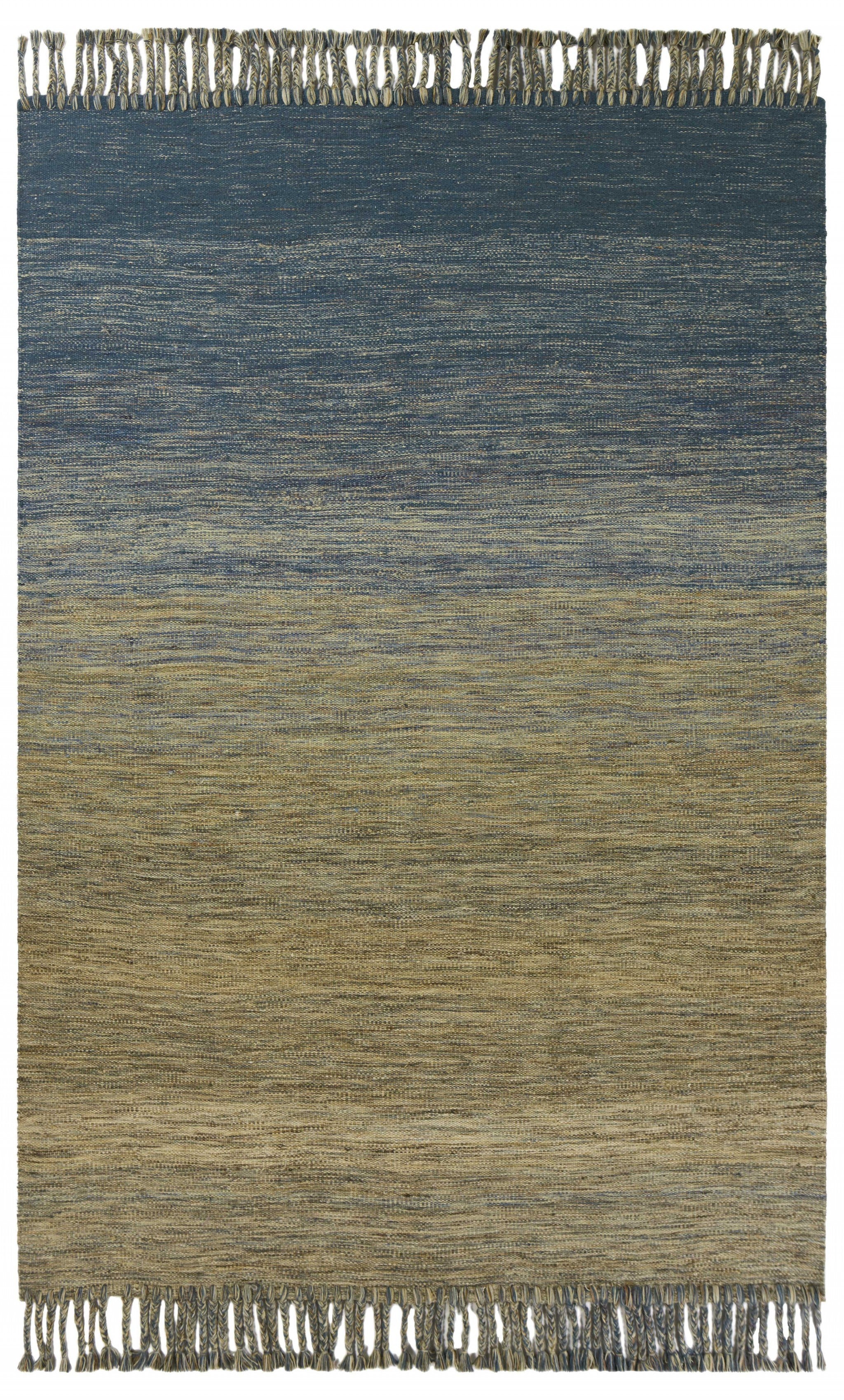 5 X 8 Wool Ocean Area Rug