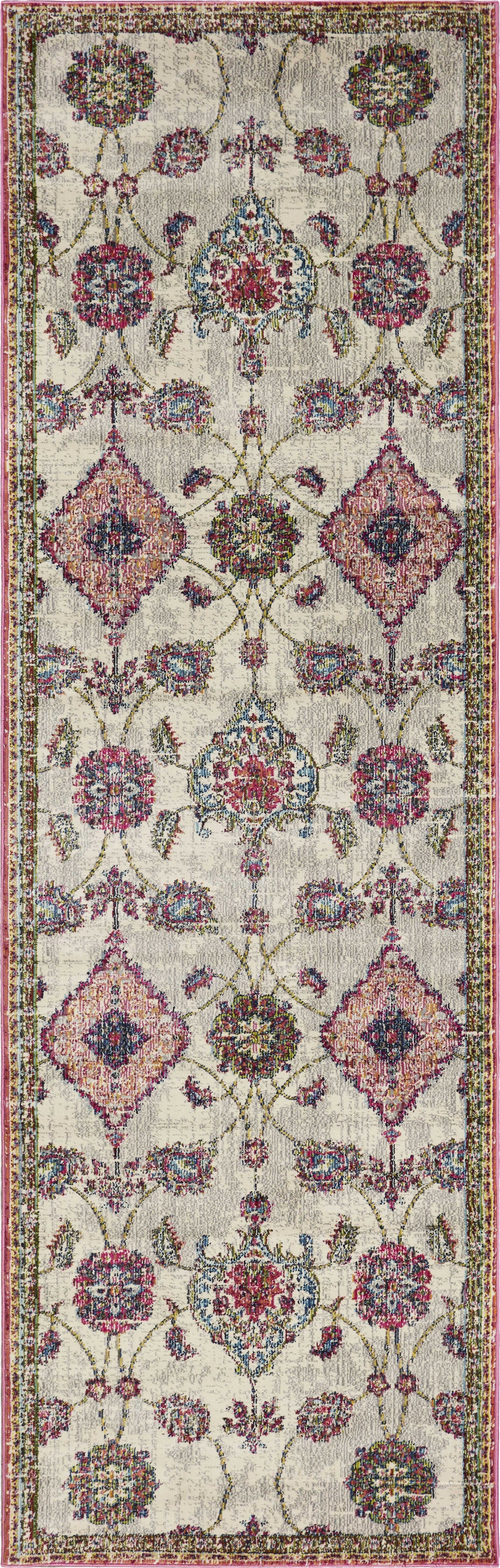 31 X 96 Ivory Polypropylene Rug