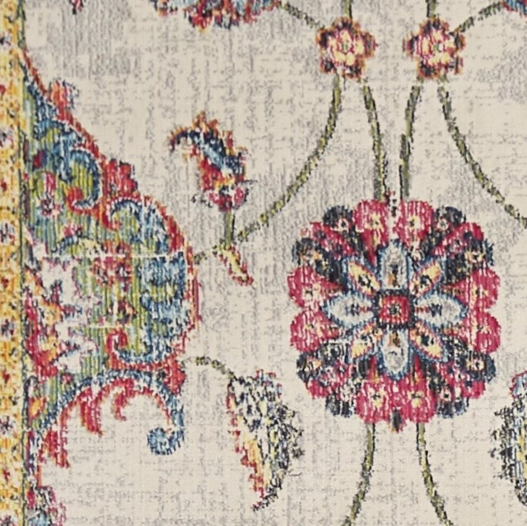31 X 96 Ivory Polypropylene Rug