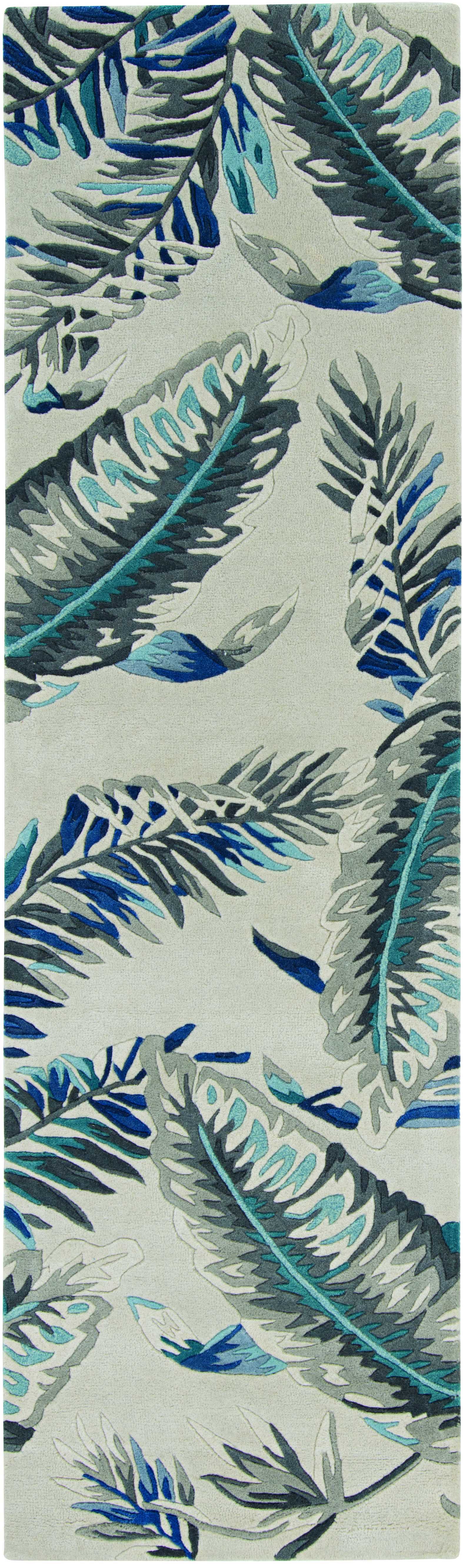 90 X 90 Grey Or Blue Wool Rug