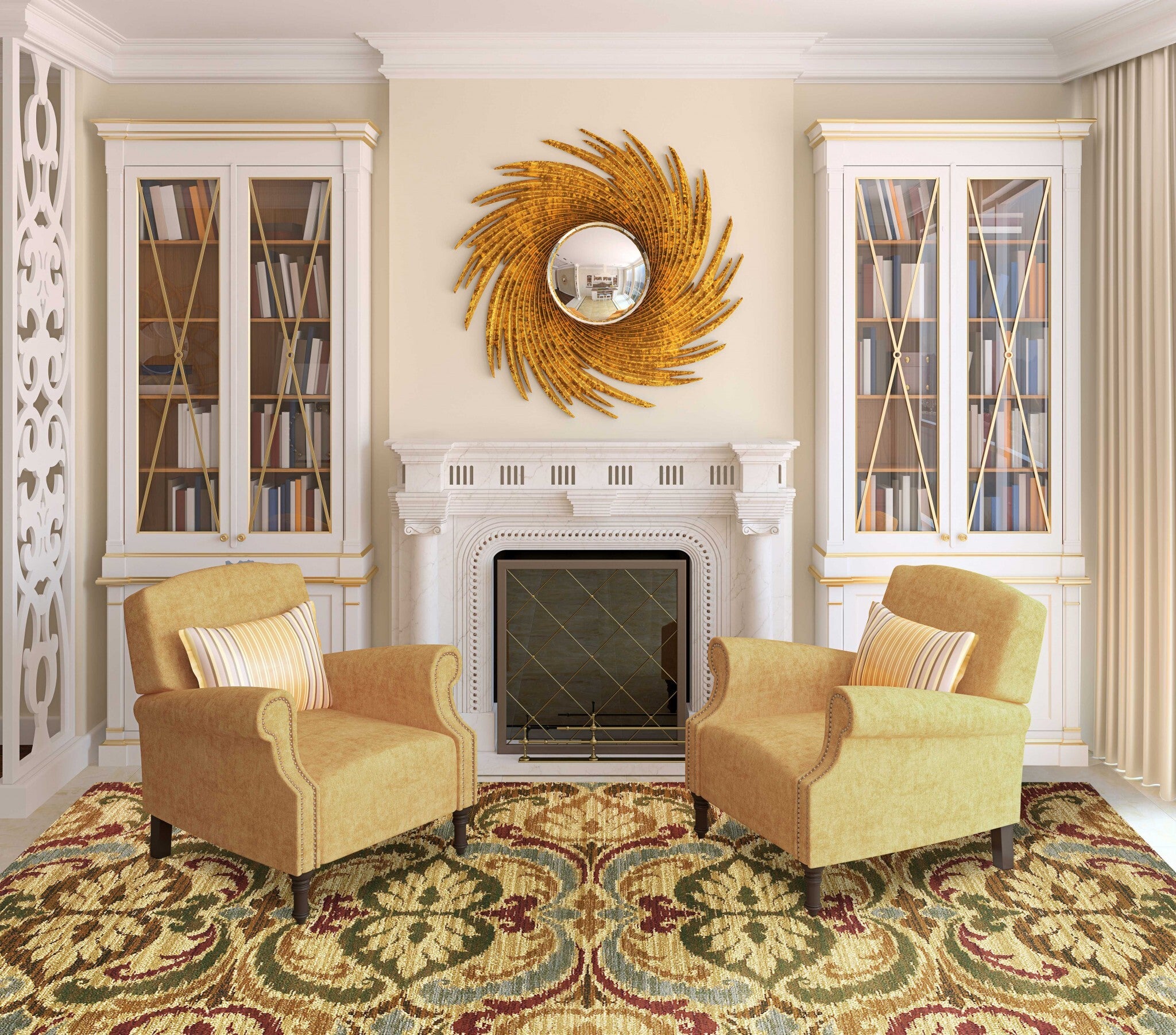23 X 35 Gold Polypropylene Rug