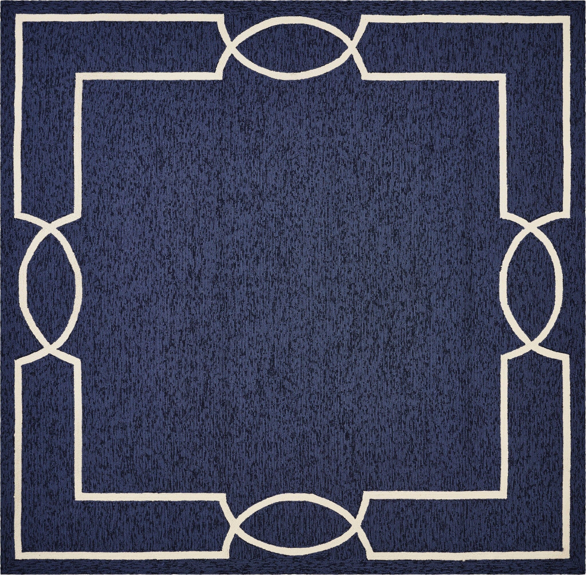 3' X 5' Ocean Coastal Bordered Area Rug
