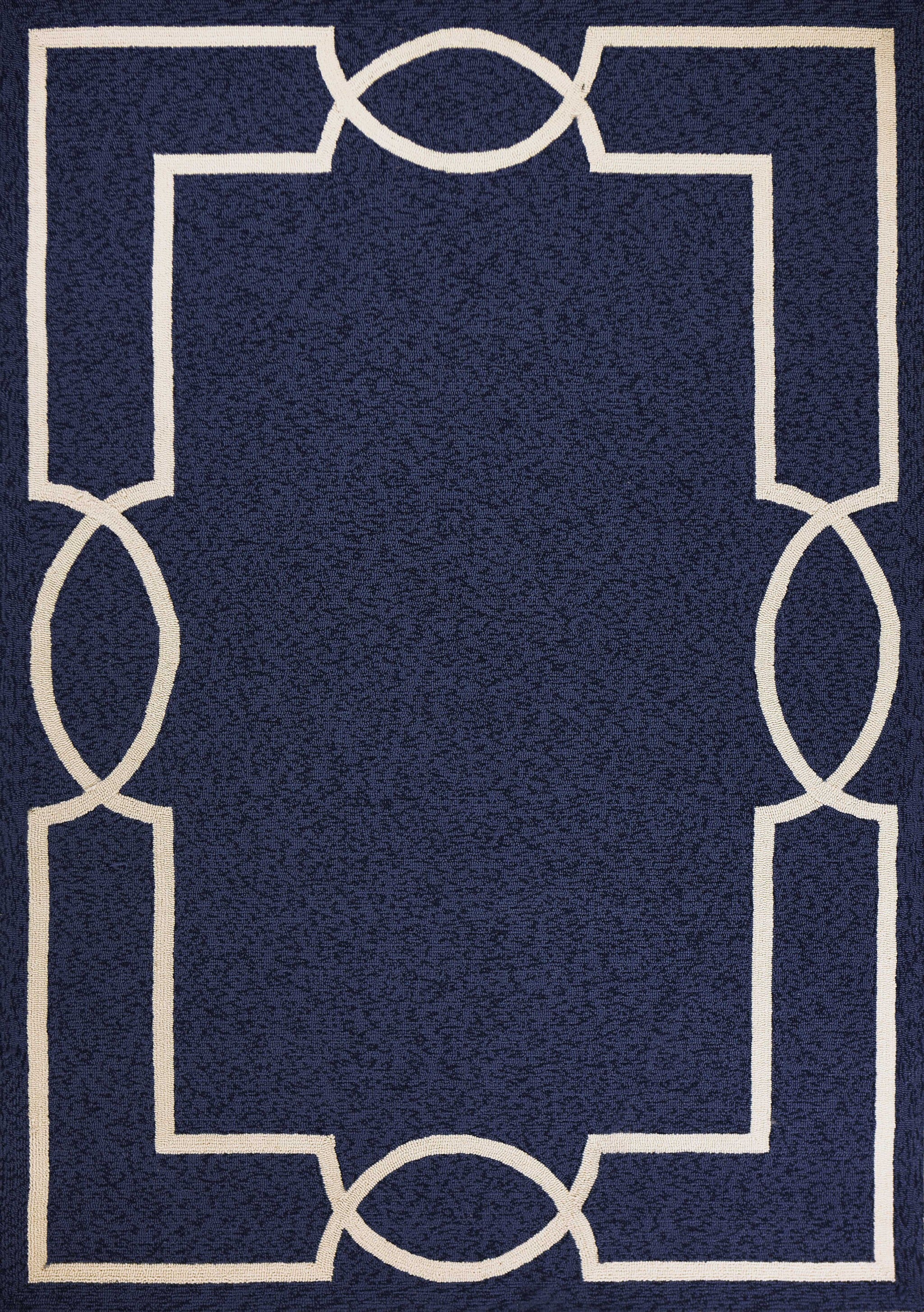 3' X 5' Ocean Coastal Bordered Area Rug
