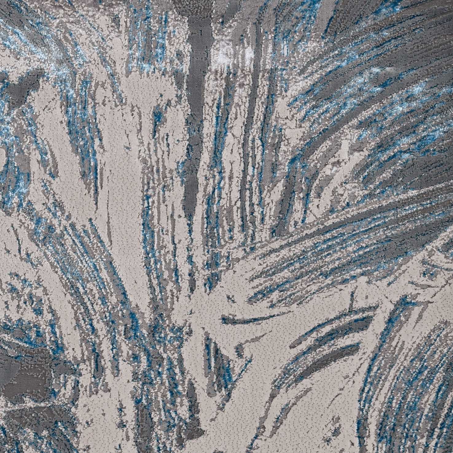 94 X 130 Silver Or Blue Polypropylene Or Polyester Rug