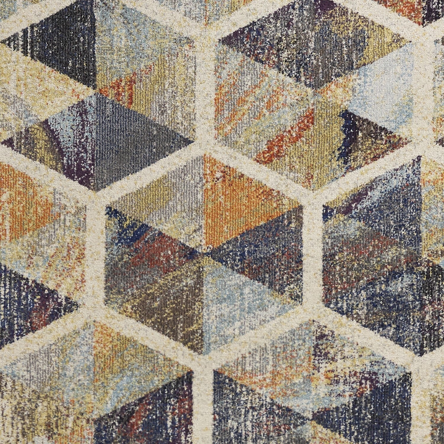 122 X 158 Ivory Polypropylene Rug