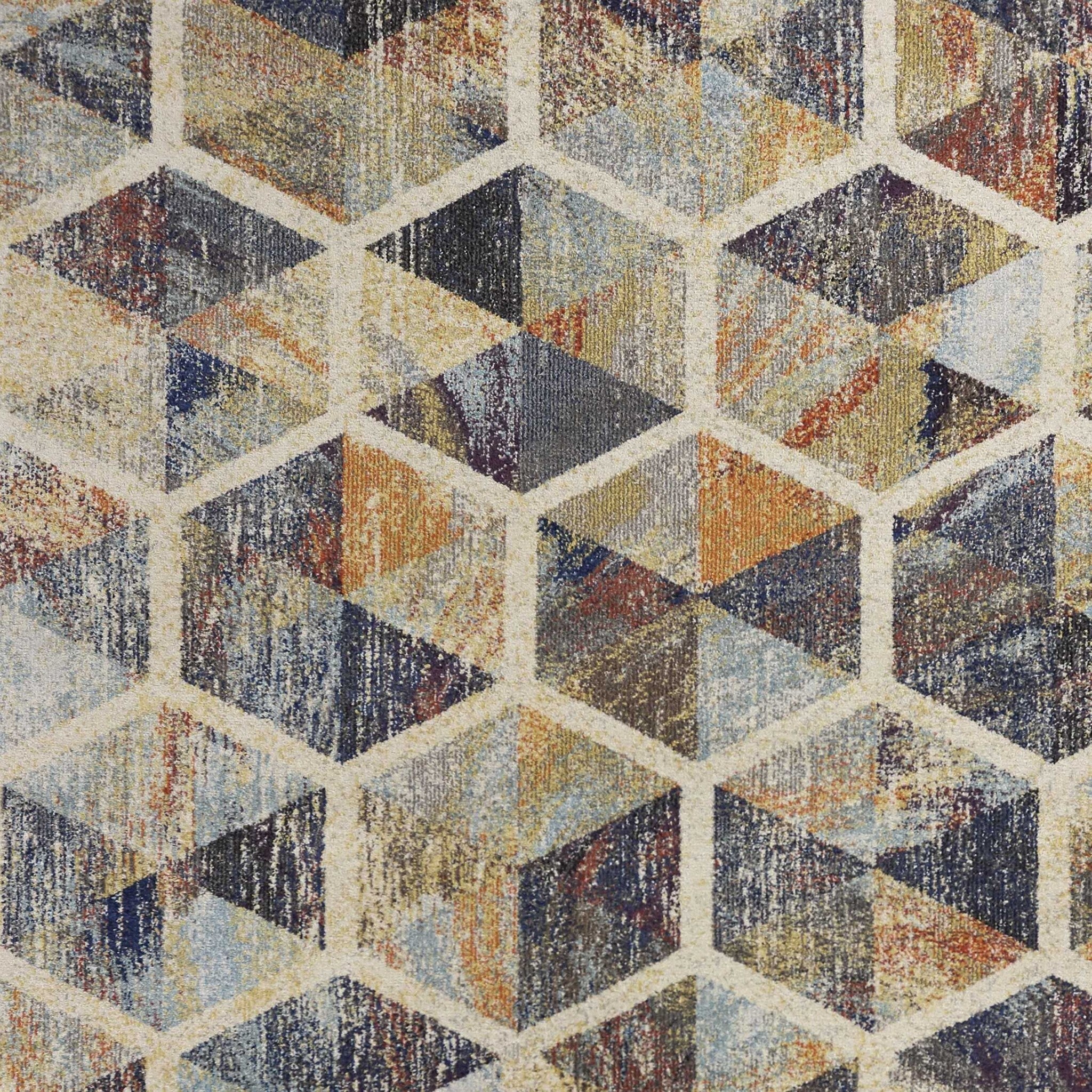 122 X 158 Ivory Polypropylene Rug