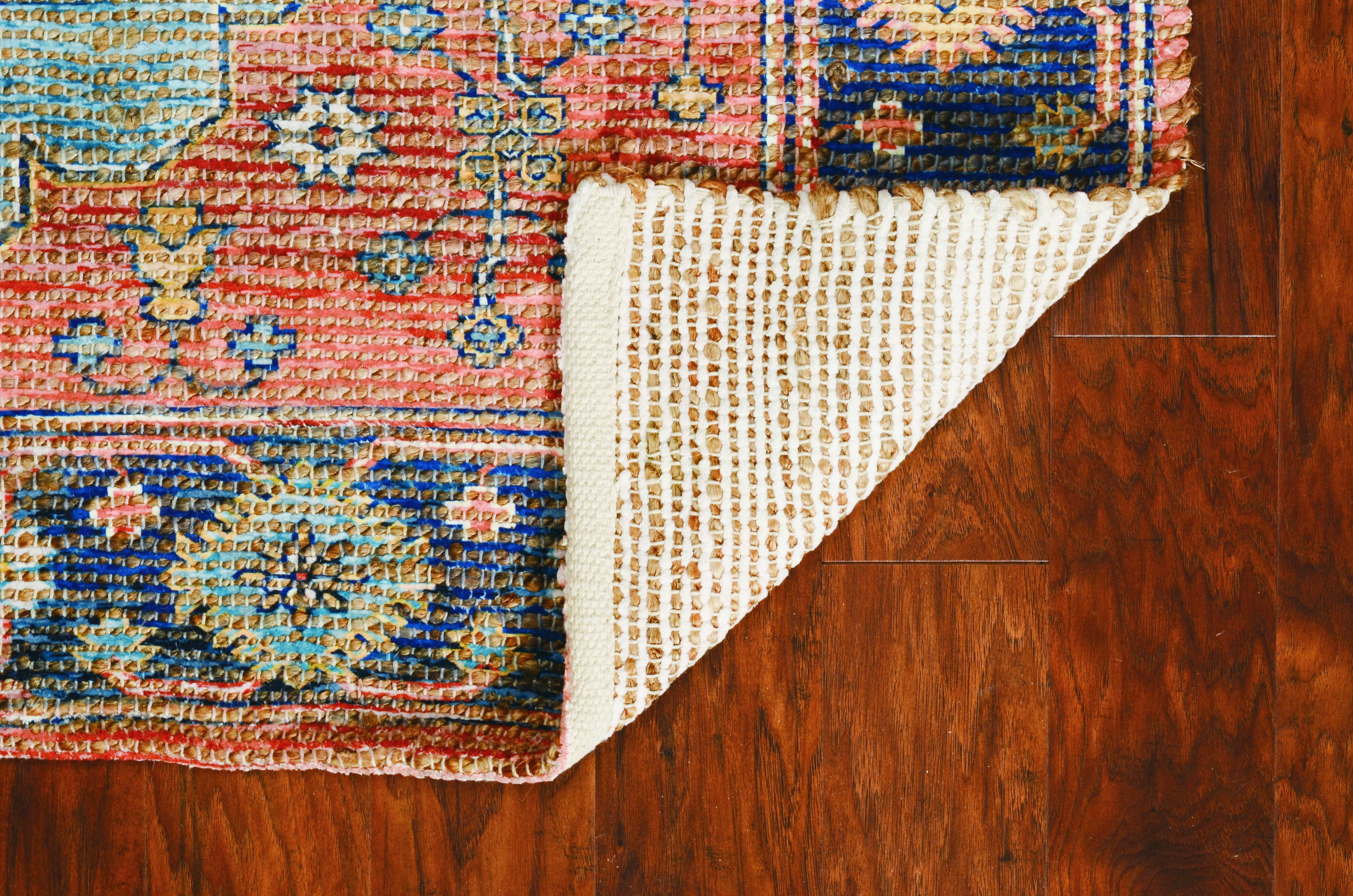 8'X10' Blue Hand Woven Medallion Indoor Area Rug