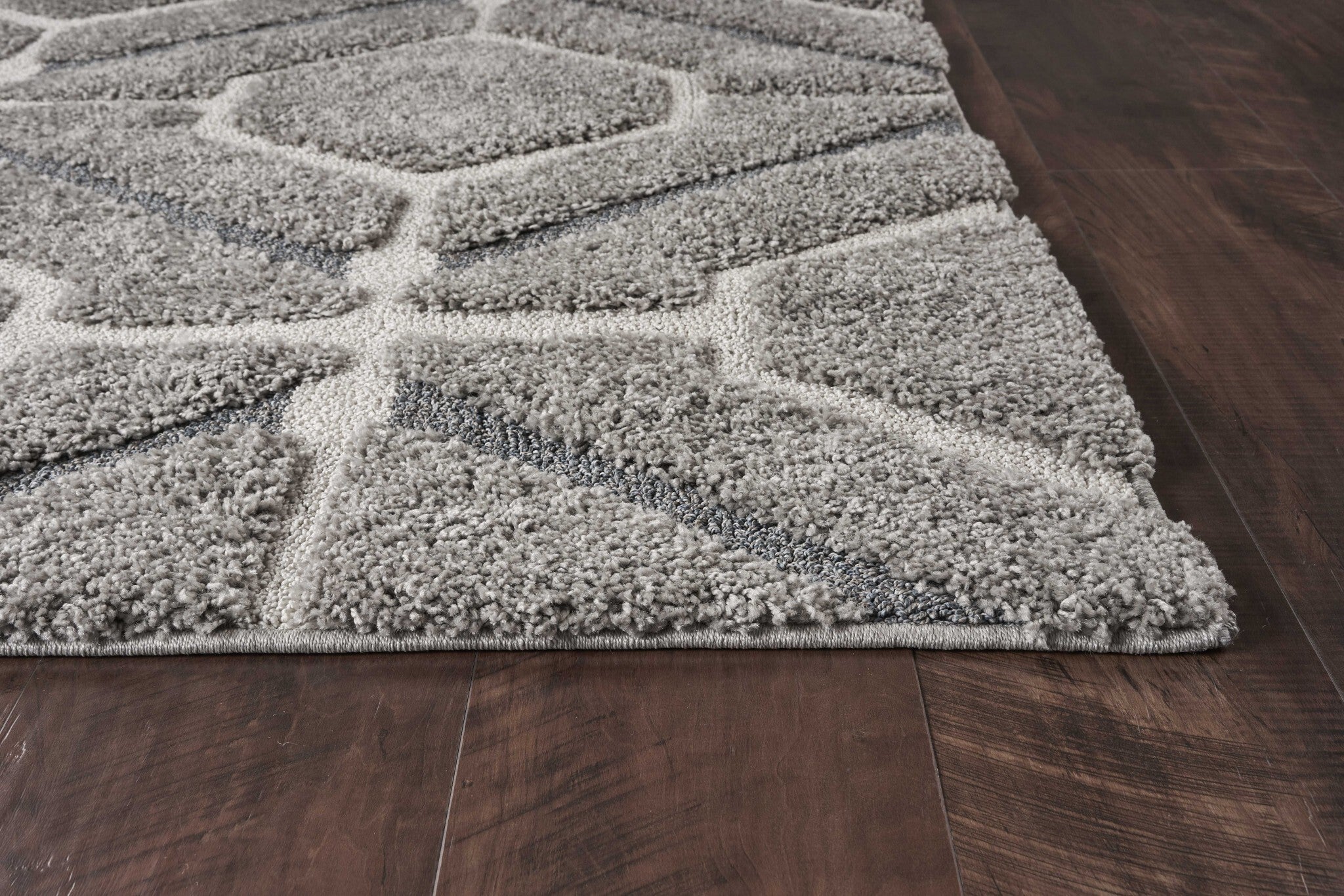 39 X 63 Grey Polypropylene Rug