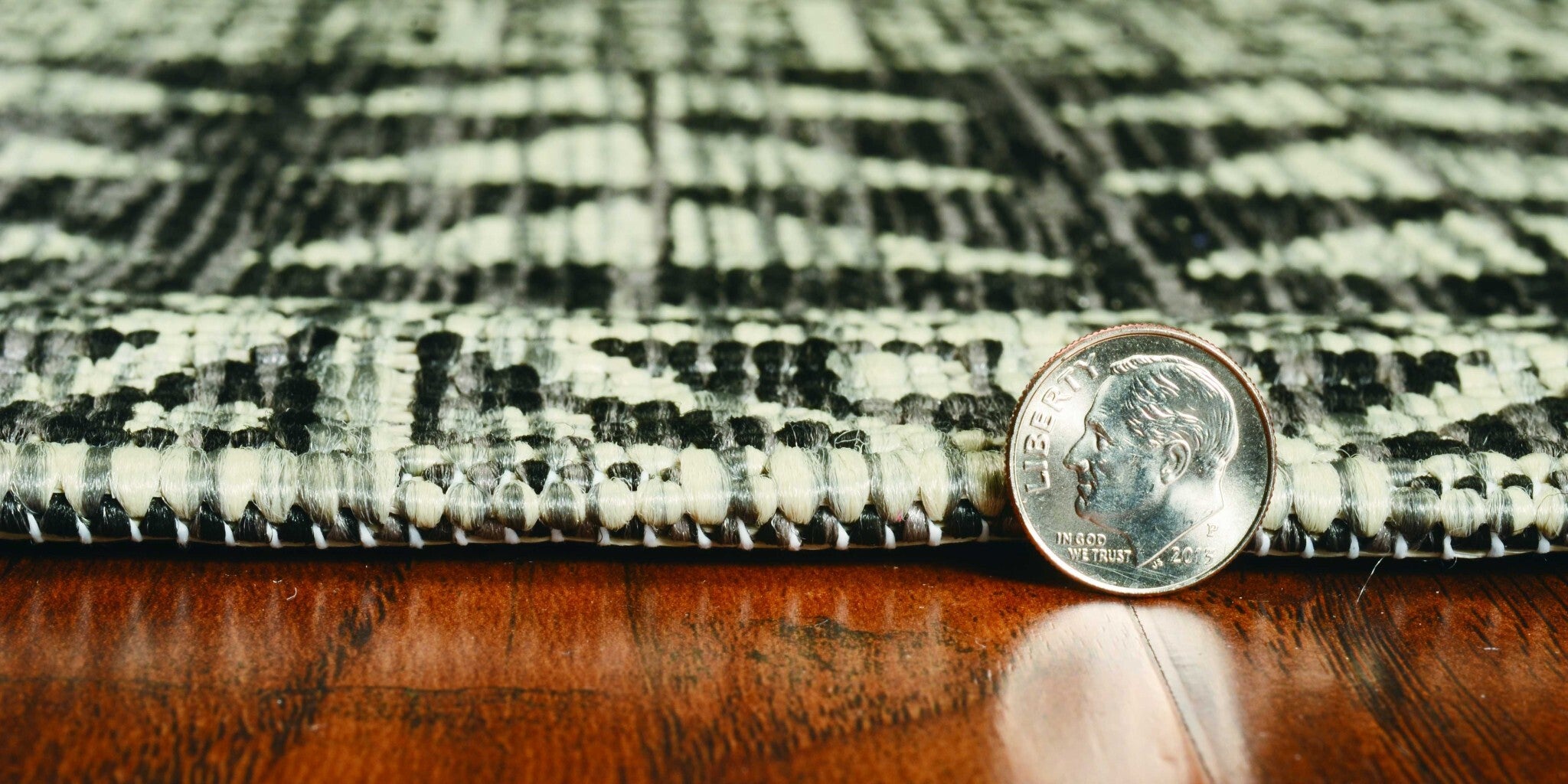 3' X 5' Charcoal Polypropylene Area Rug