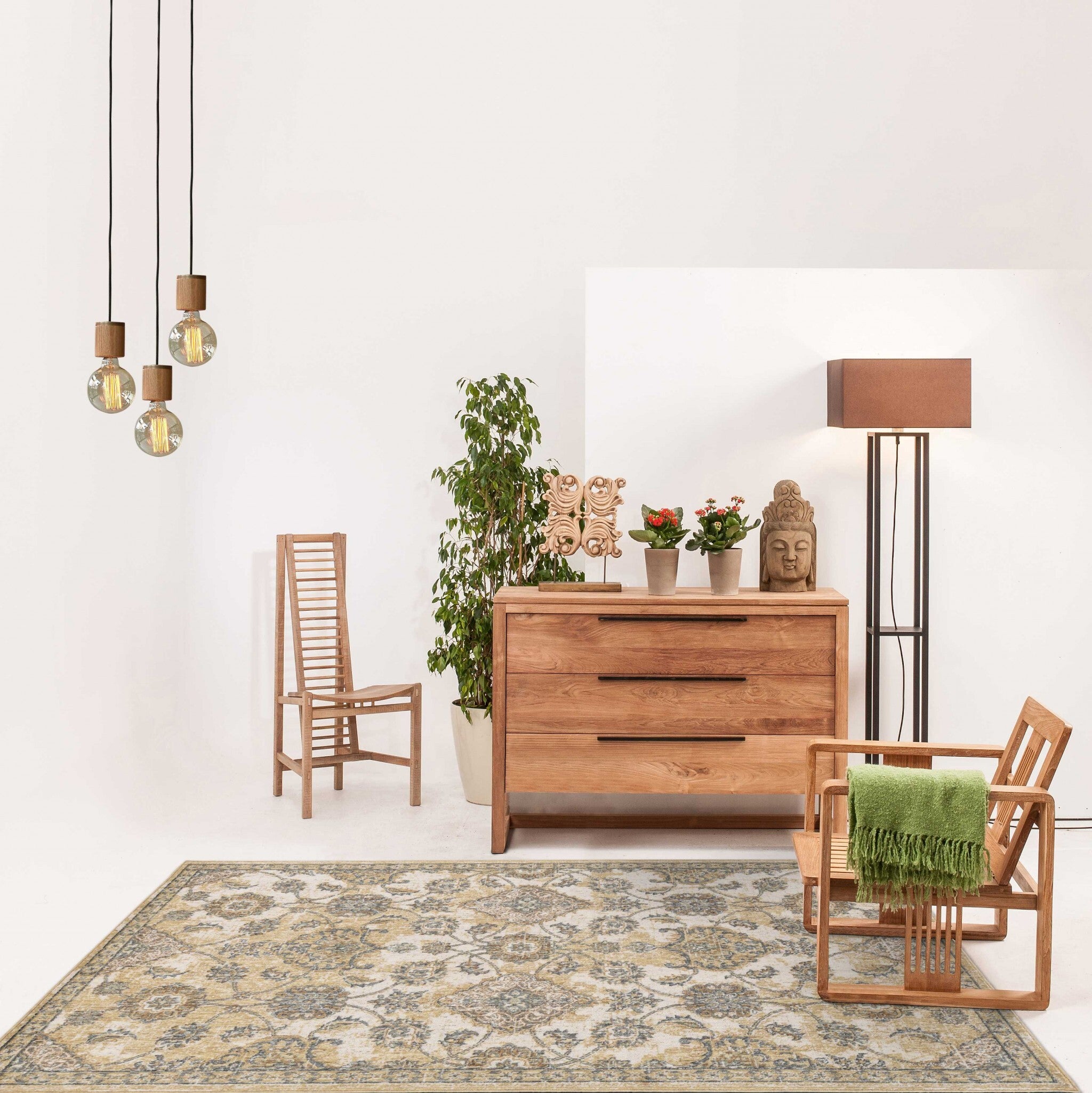 108 X 156 Ivory Sand Wool Rug
