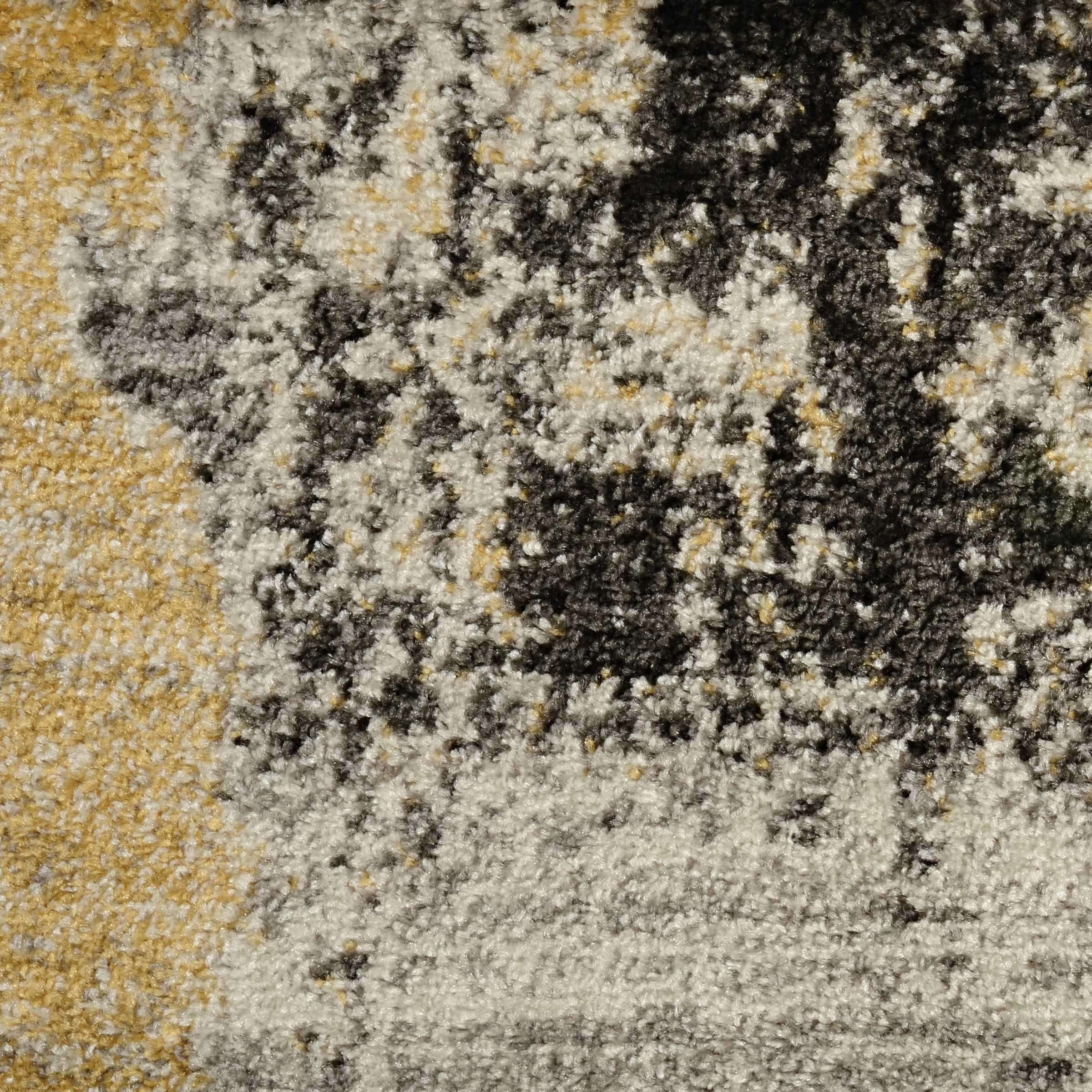 5' X 8' Grey Abstract Watercolor Area Rug