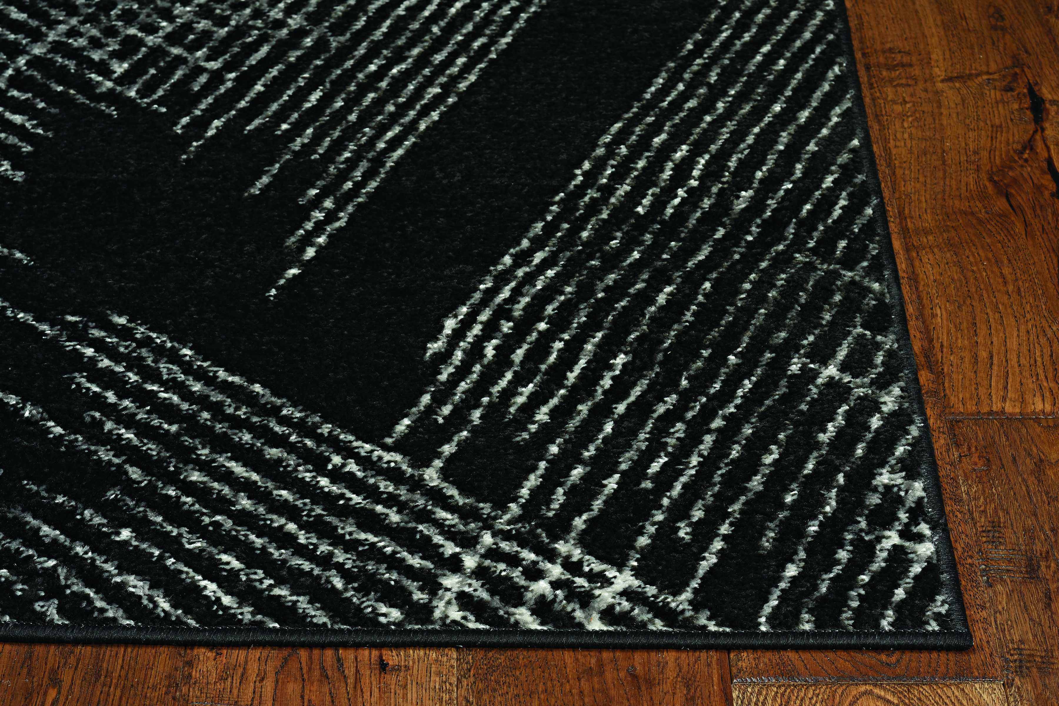 2' X 7' Grey Polypropylene Area Rug