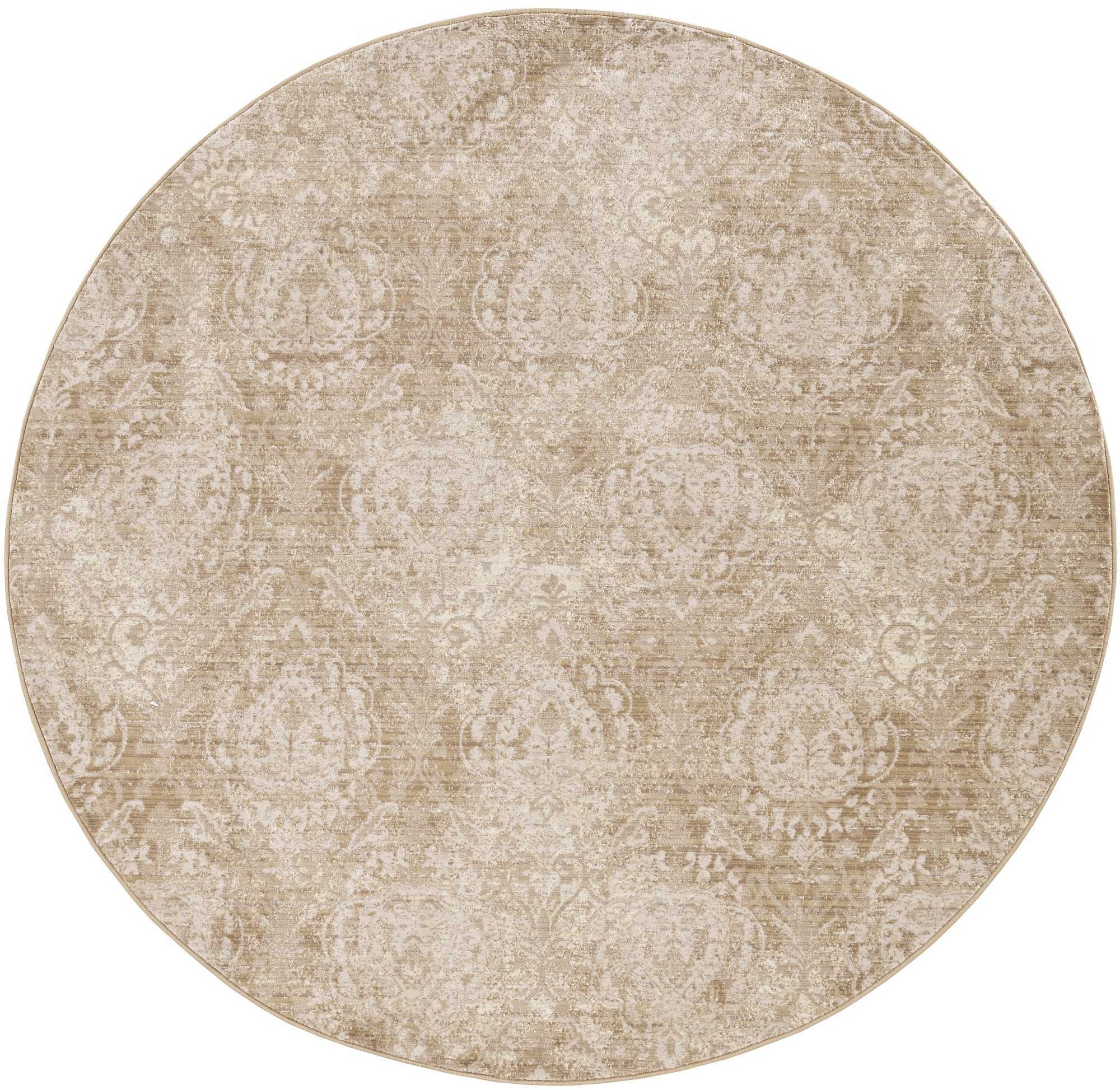2' X 8' Sand Faded Spades Runner Rug