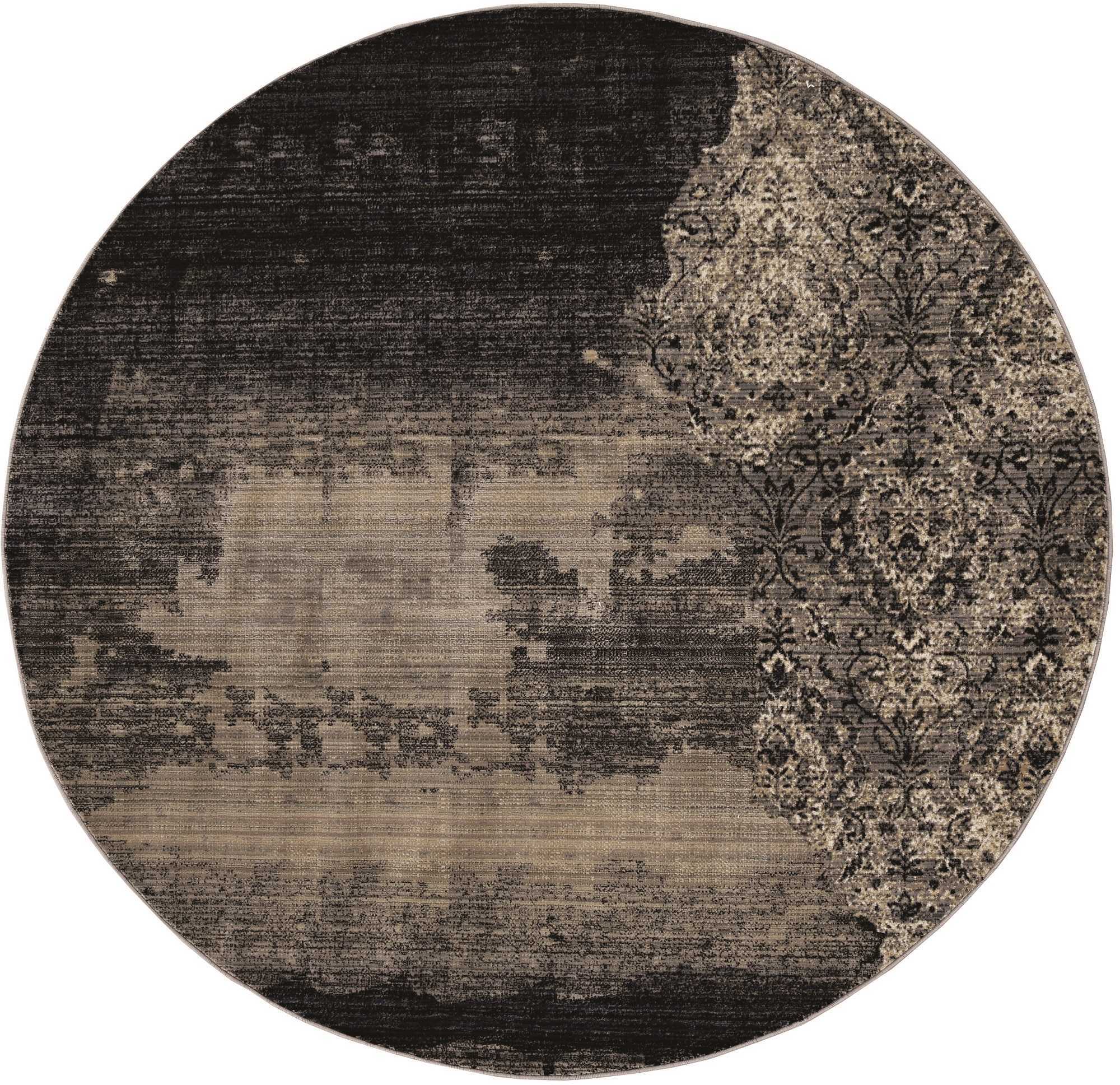 5' X 8' Blue Medallion Area Rug