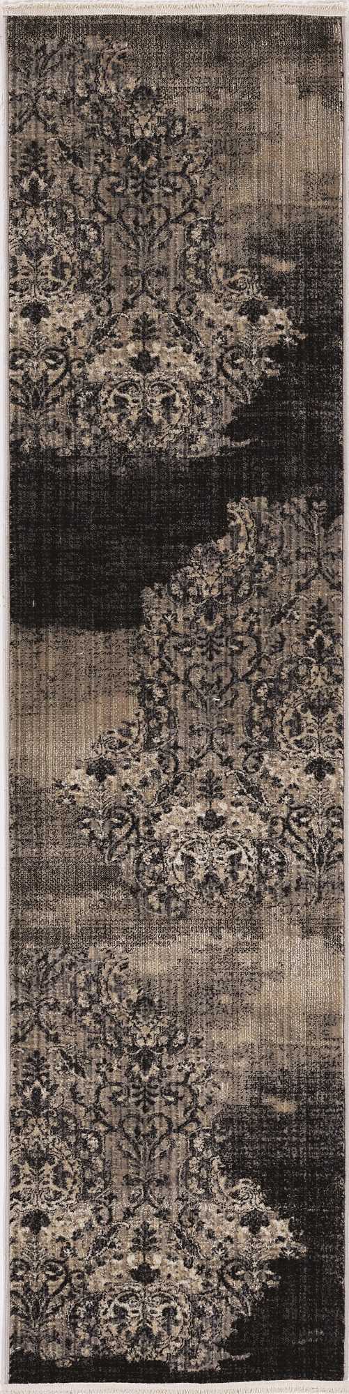 5' X 8' Blue Medallion Area Rug