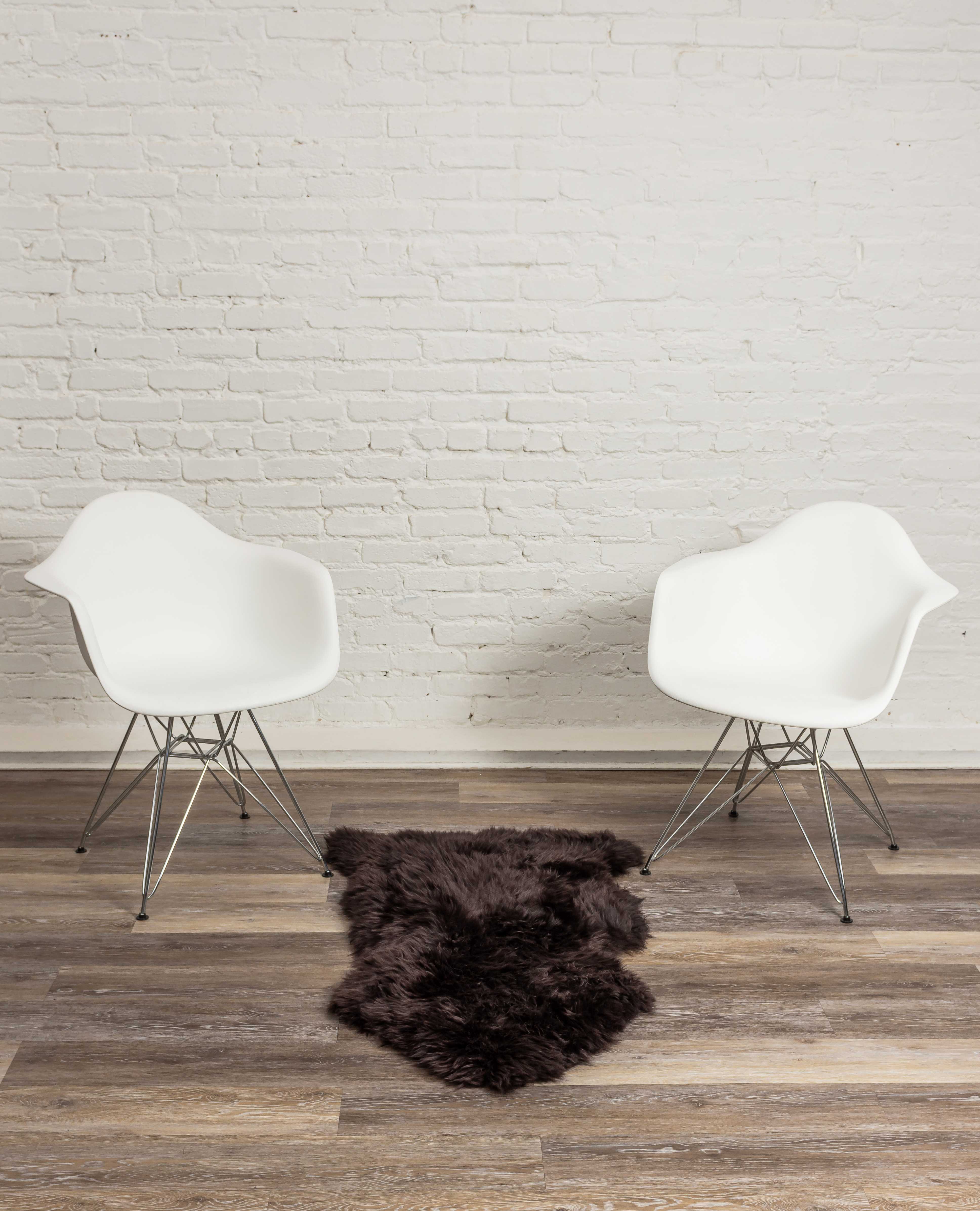 2' X 3' Chocolate New Zealand Natural Sheepskin Rug