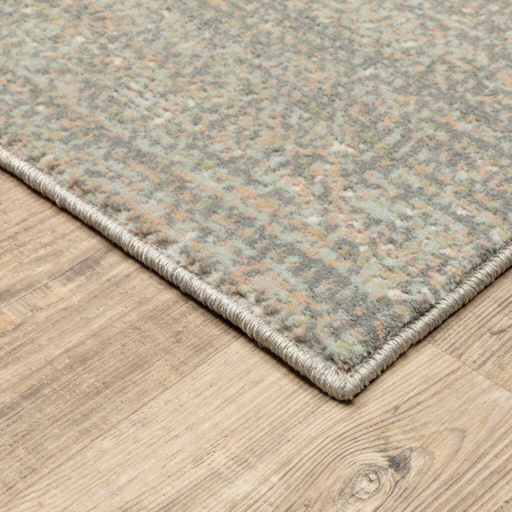 6' X 9' Gray Green Abstract Confetti Indoor Area Rug