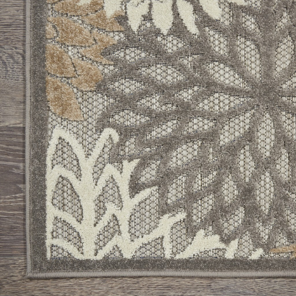 3' X 4' Natural And Gray Indoor Outdoor Area Rug