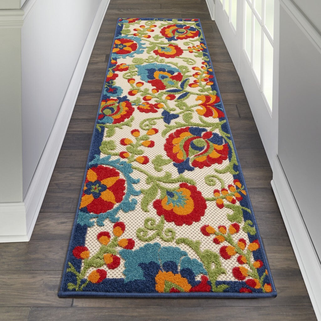2' X 6' Mediterra Indoor Outdoor Runner Rug