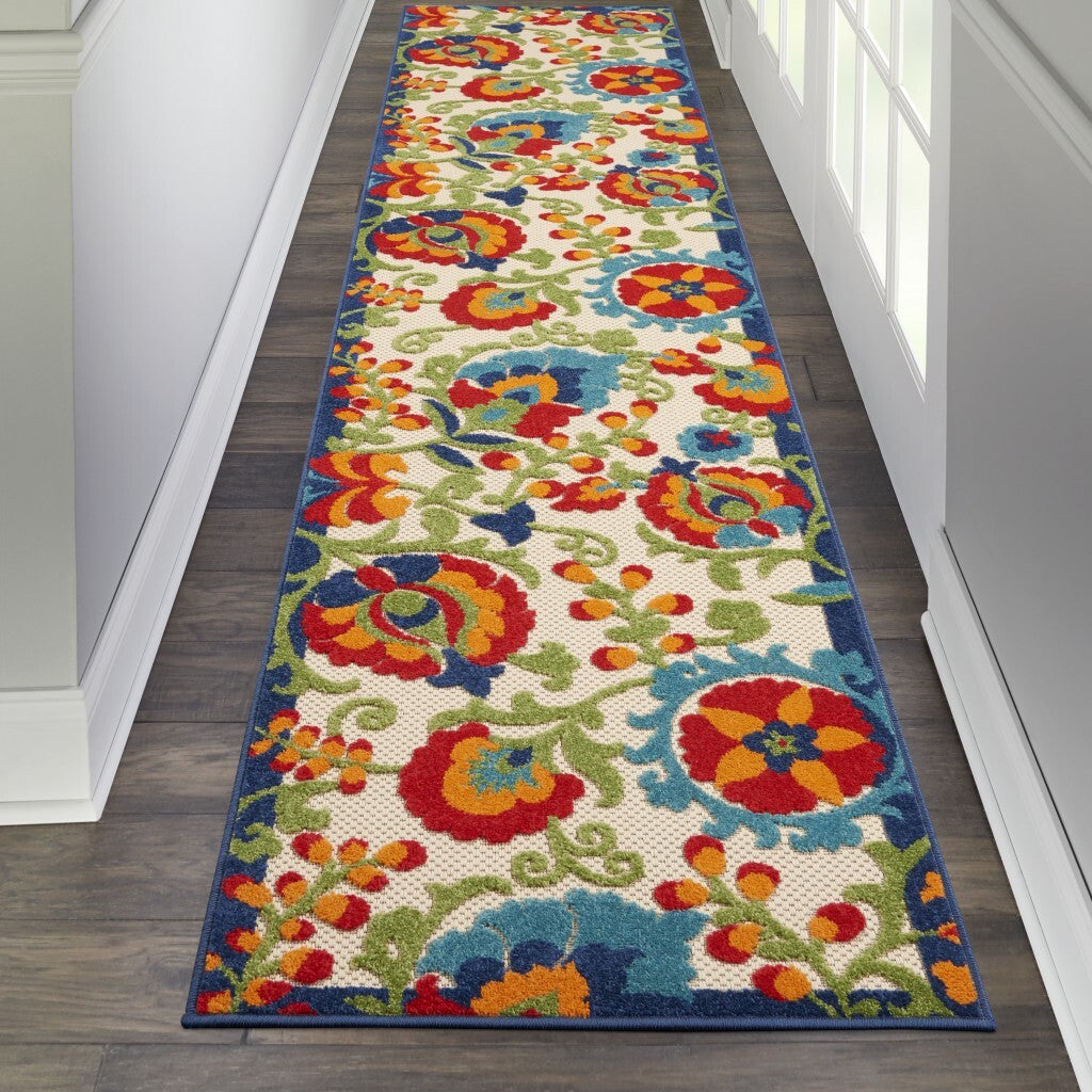 2' X 10' Mediterra Indoor Outdoor Runner Rug