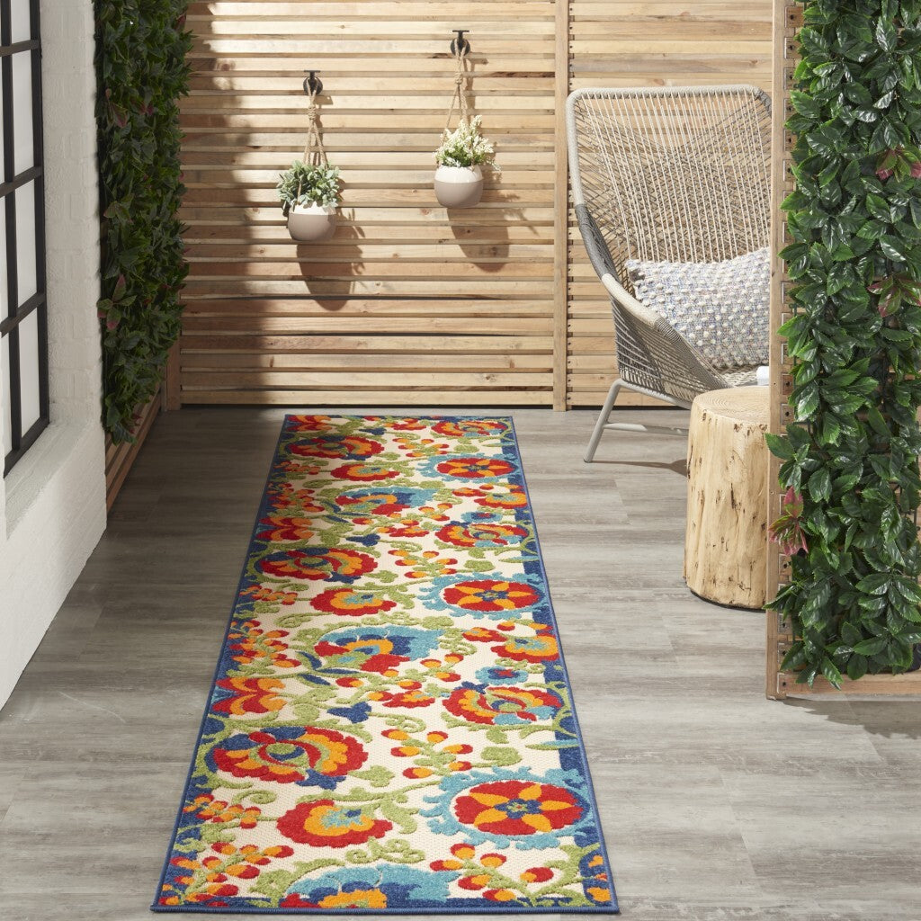 2' X 10' Mediterra Indoor Outdoor Runner Rug