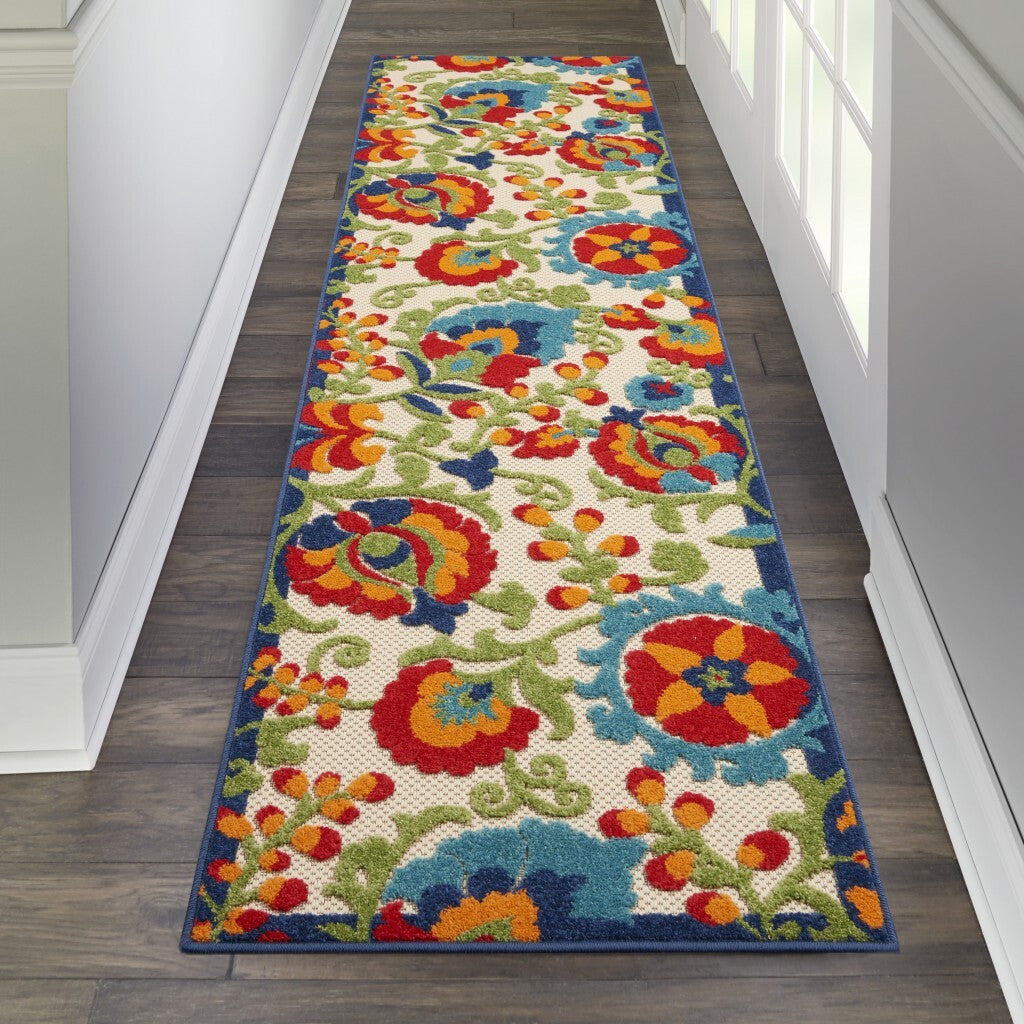 2' X 8' Mediterra Indoor Outdoor Runner Rug