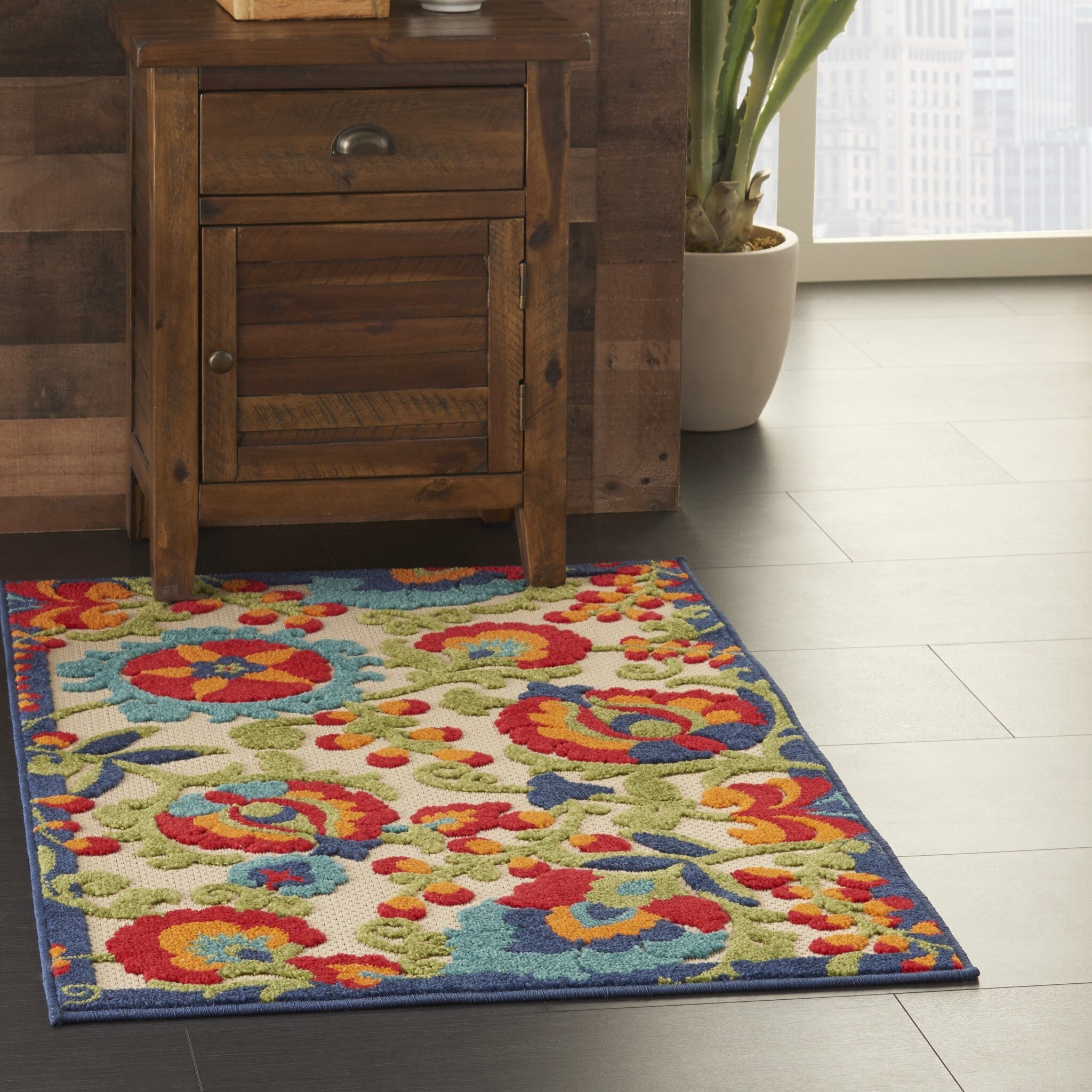 3' X 4' Mediterra Indoor Outdoor Area Rug