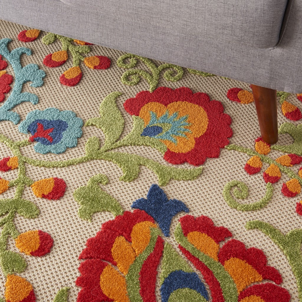 4' X 6' Mediterra Indoor Outdoor Area Rug