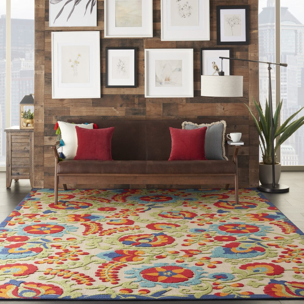 8' X 11' Mediterra Indoor Outdoor Area Rug