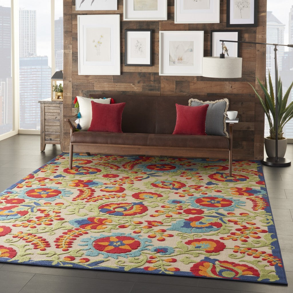8' X 11' Mediterra Indoor Outdoor Area Rug