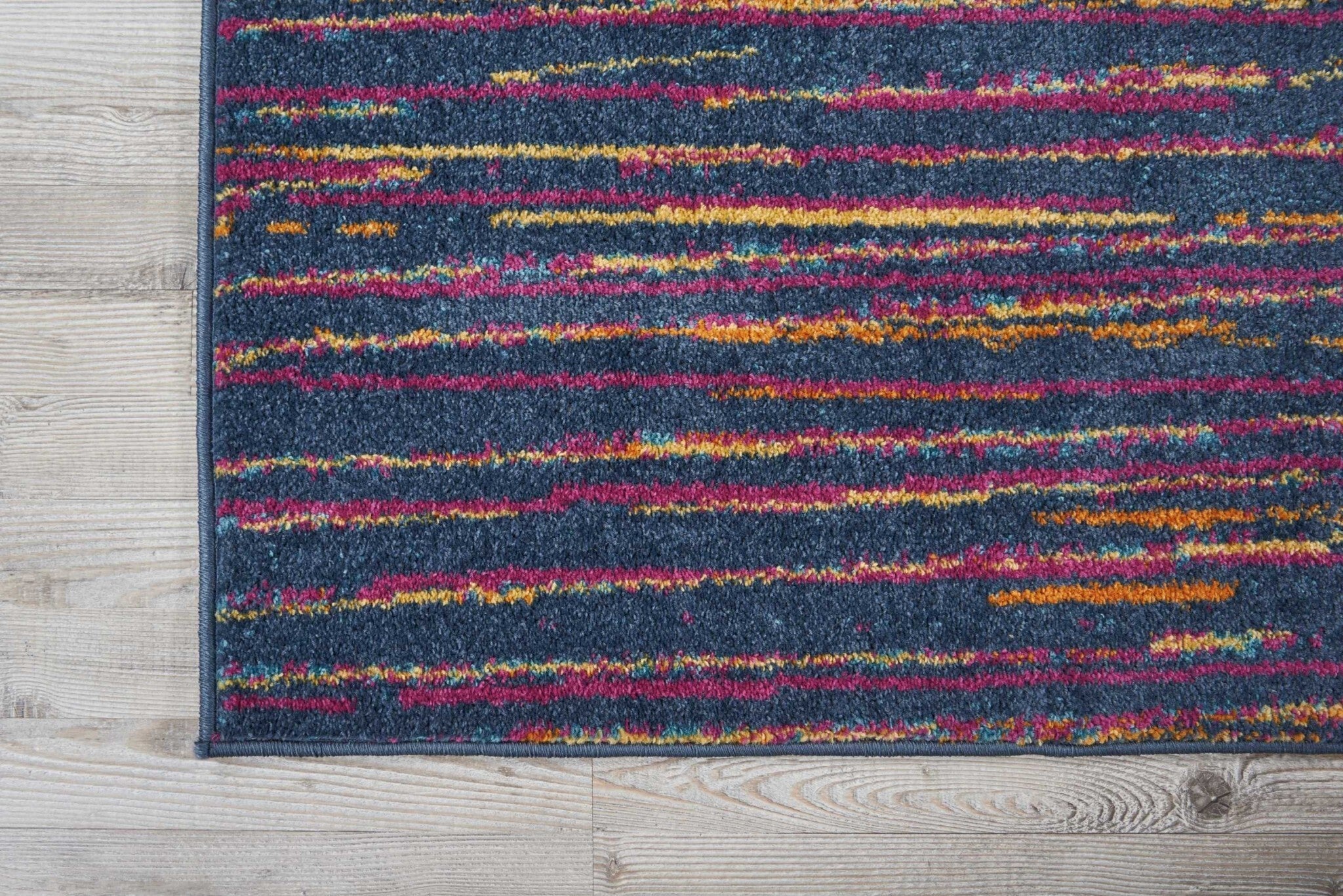 8' X 10' Rainbow Abstract Striations Area Rug