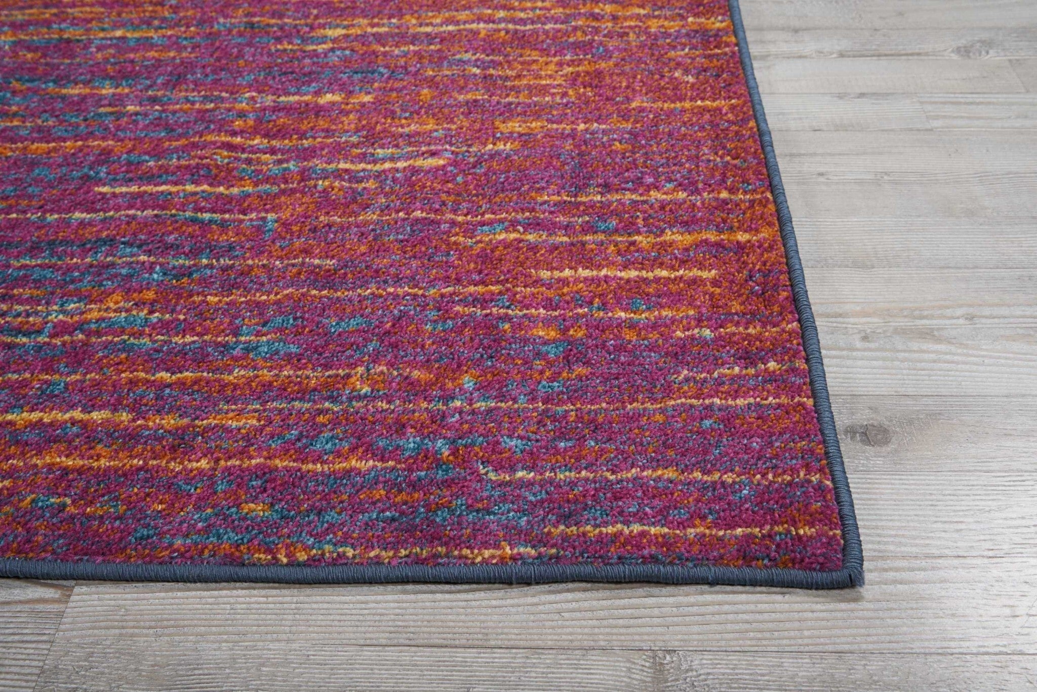 8' X 10' Rainbow Abstract Striations Area Rug