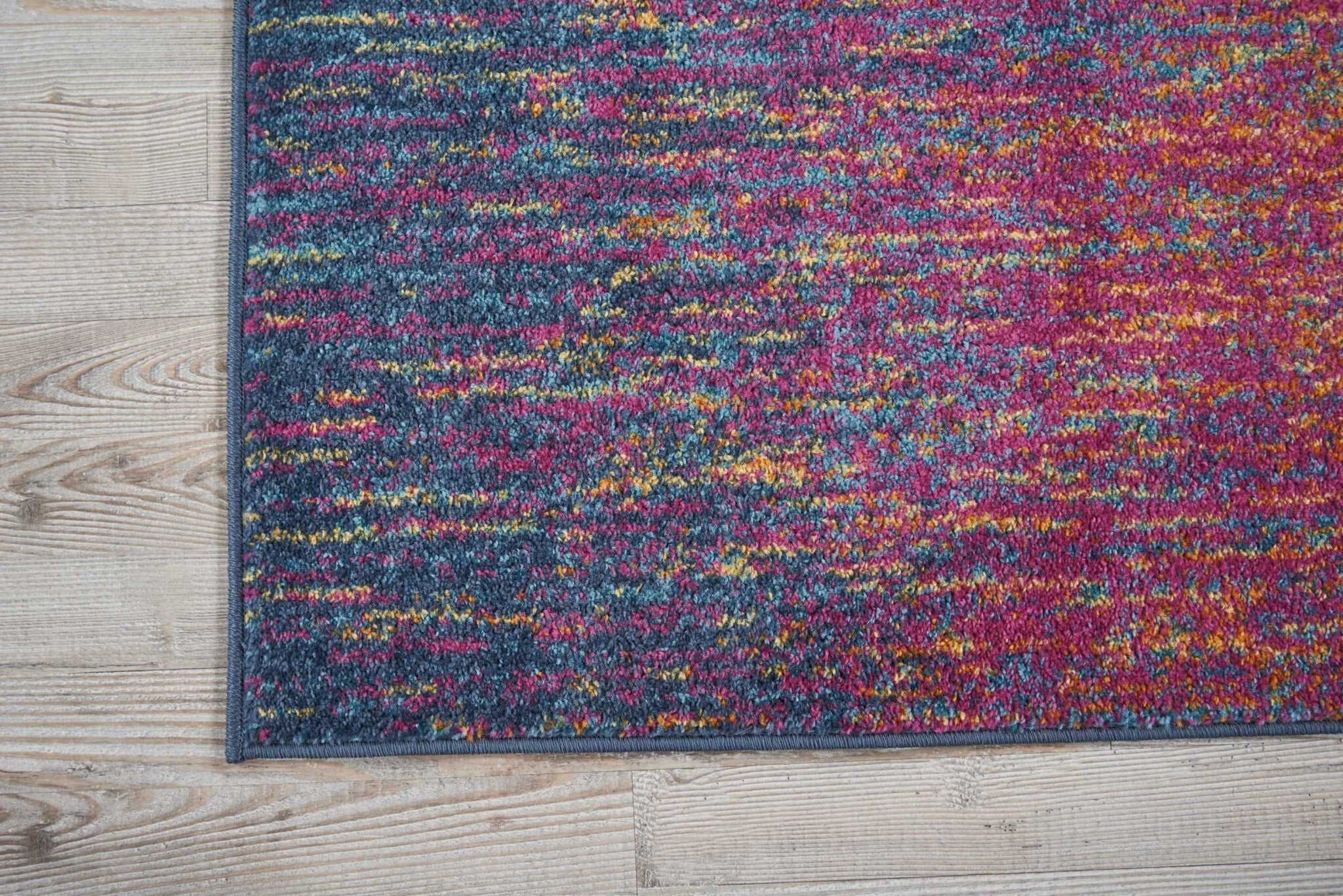 2' X 3' Rainbow Abstract Striations Scatter Rug
