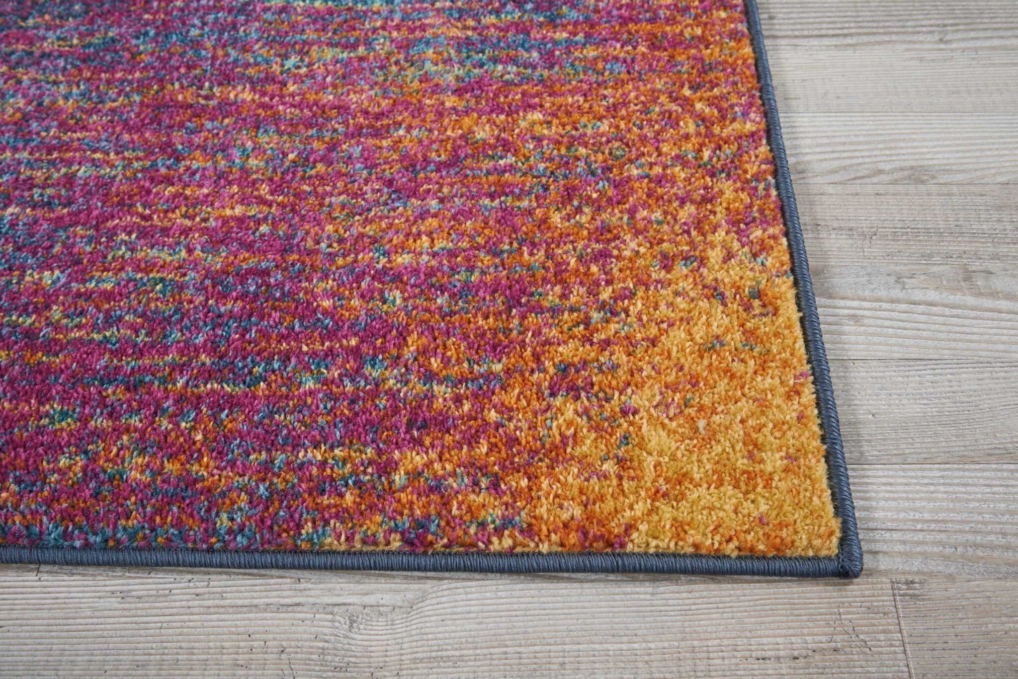 2' X 3' Rainbow Abstract Striations Scatter Rug