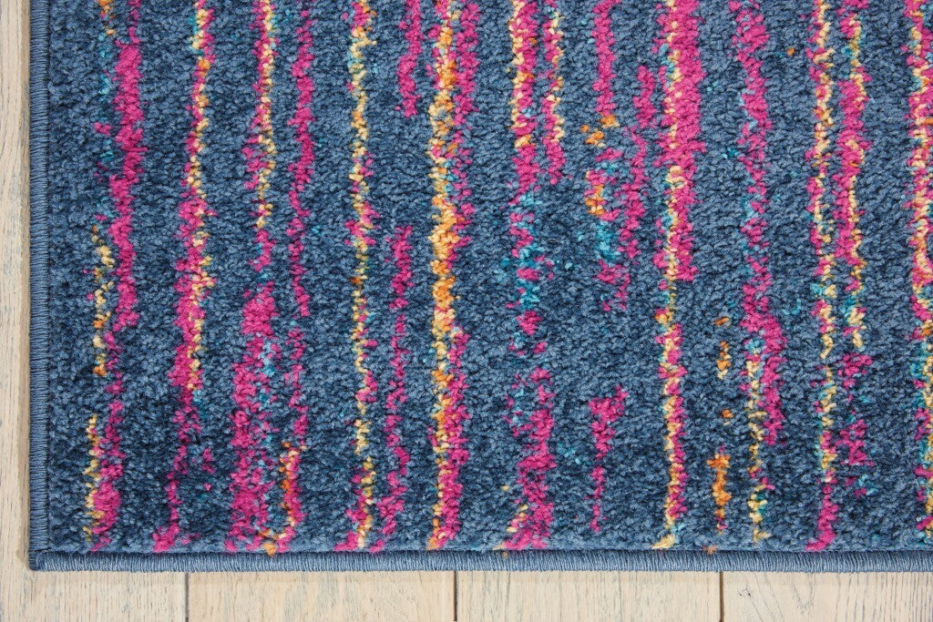 4' X 6' Rainbow Abstract Striations Area Rug