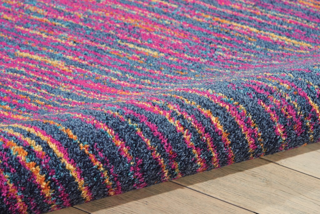 4' X 6' Rainbow Abstract Striations Area Rug