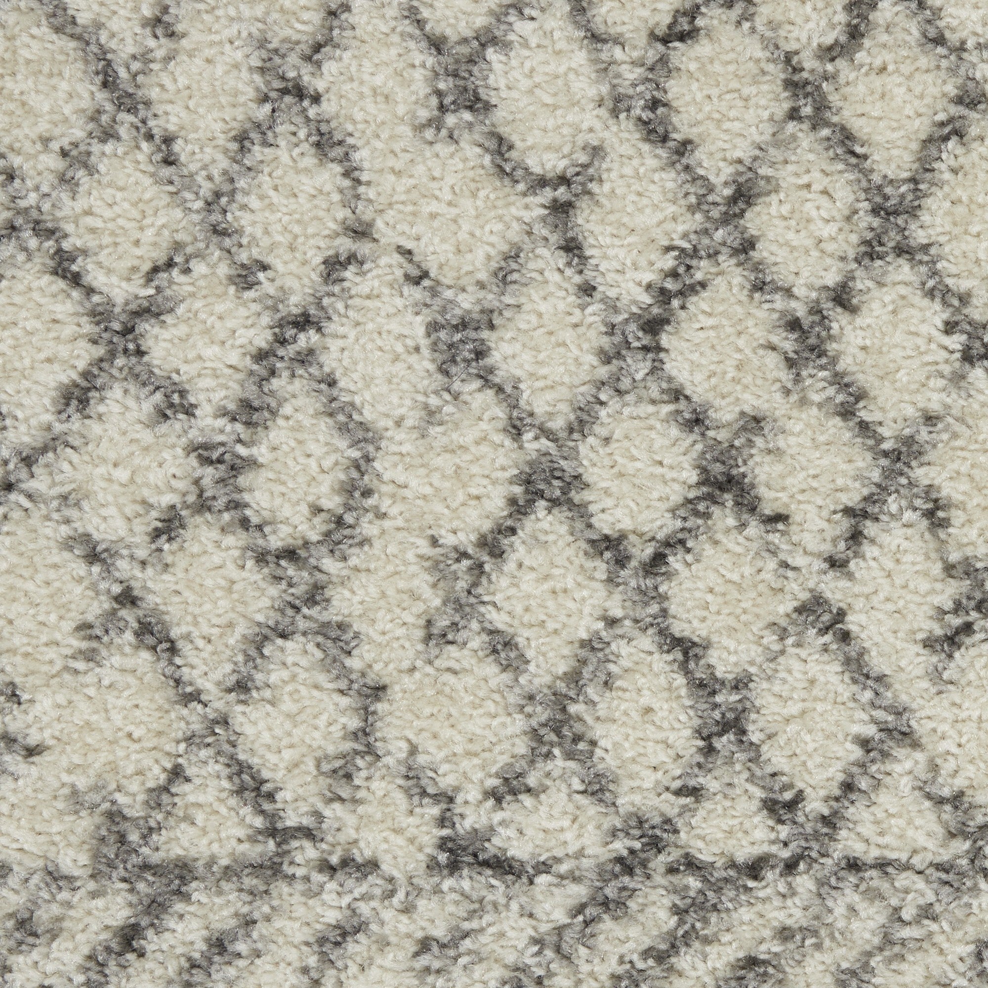 4' X 6' Ivory And Gray Geometric Area Rug