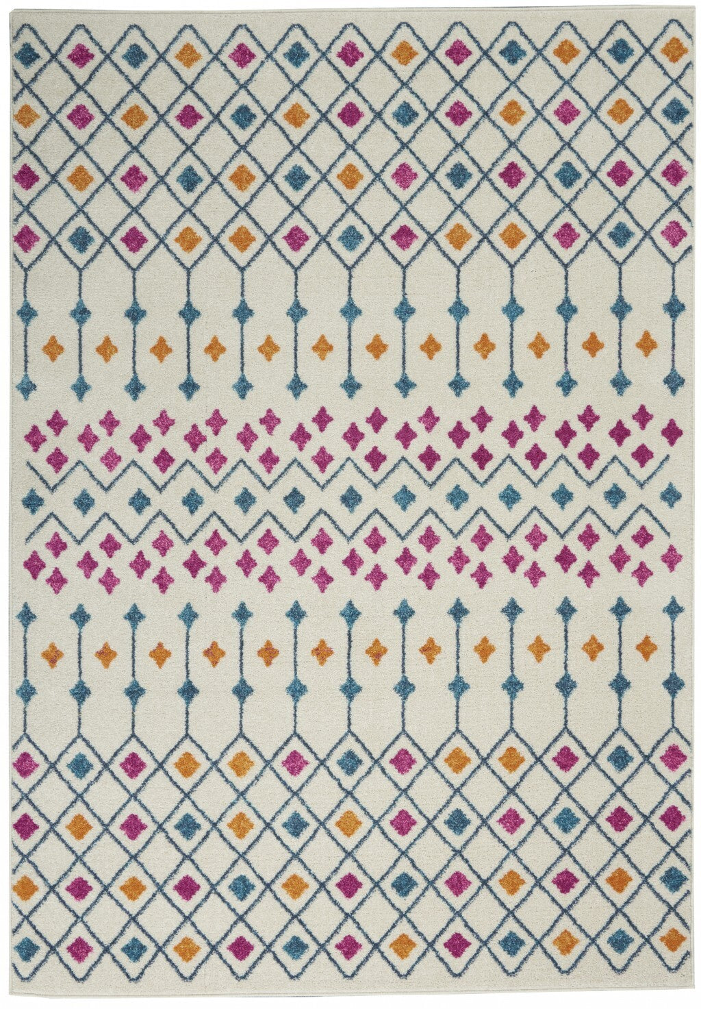 4' X 6' Ivory Jewels Geometric Area Rug - Buy Rugs